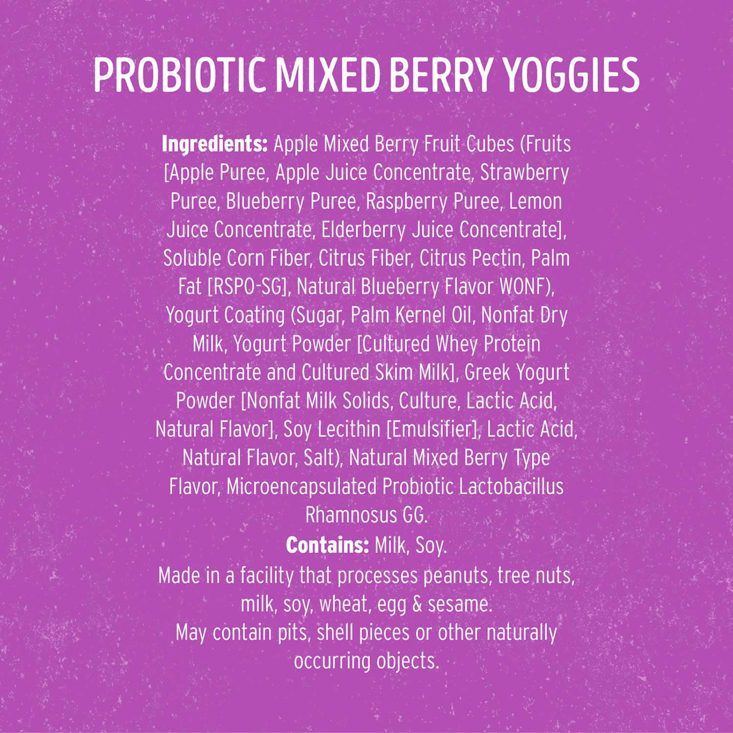 Nature's Garden Probiotic Mixed Berry Yoggies 0.7 oz., 24 pk. - Image 3