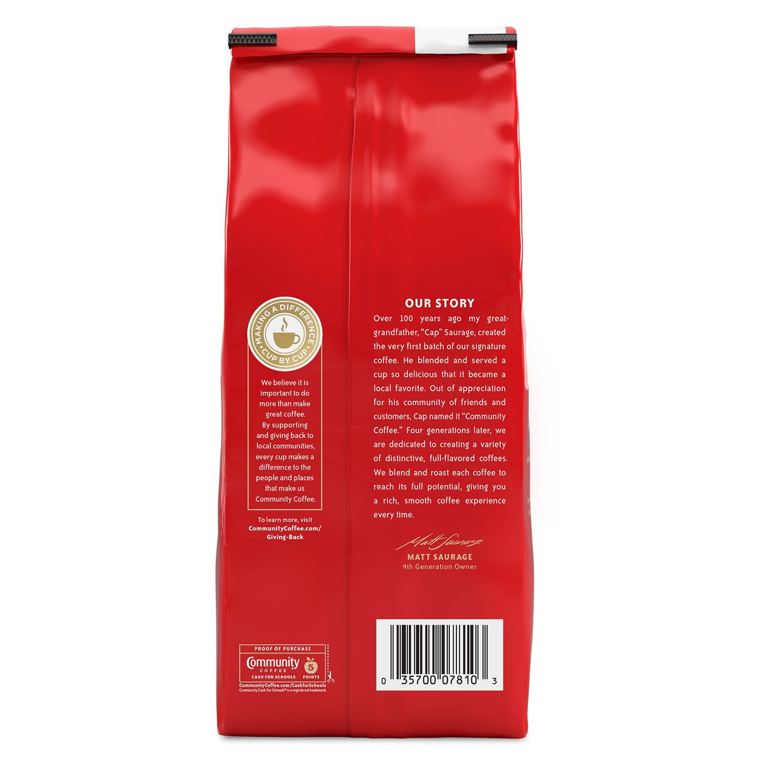 Community Coffee Medium-Dark Roasted Ground Coffee, Café Special, 40 oz. - Image 7