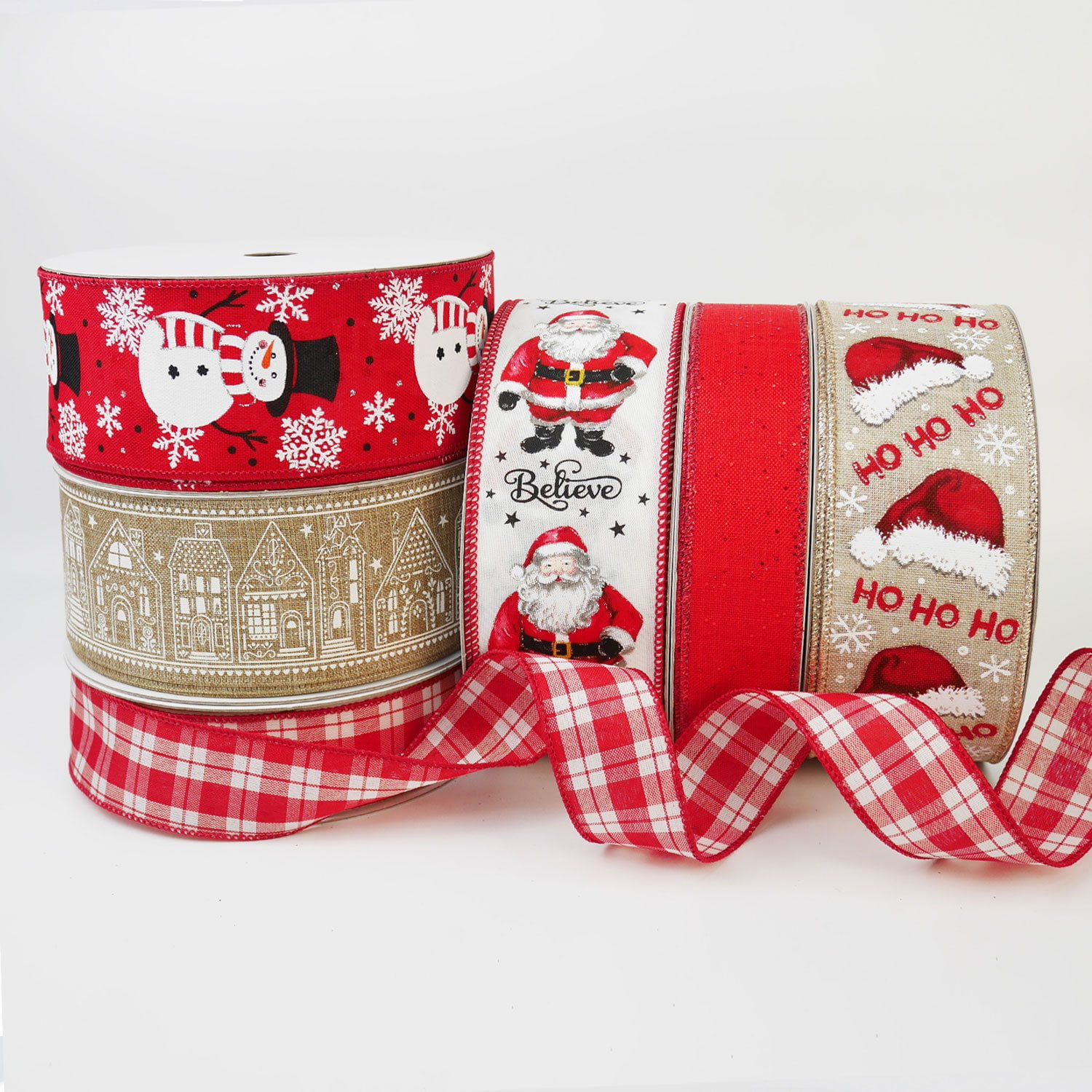 Member’s Mark Premium Wired Holiday Ribbon, 6 pk. - Image 4