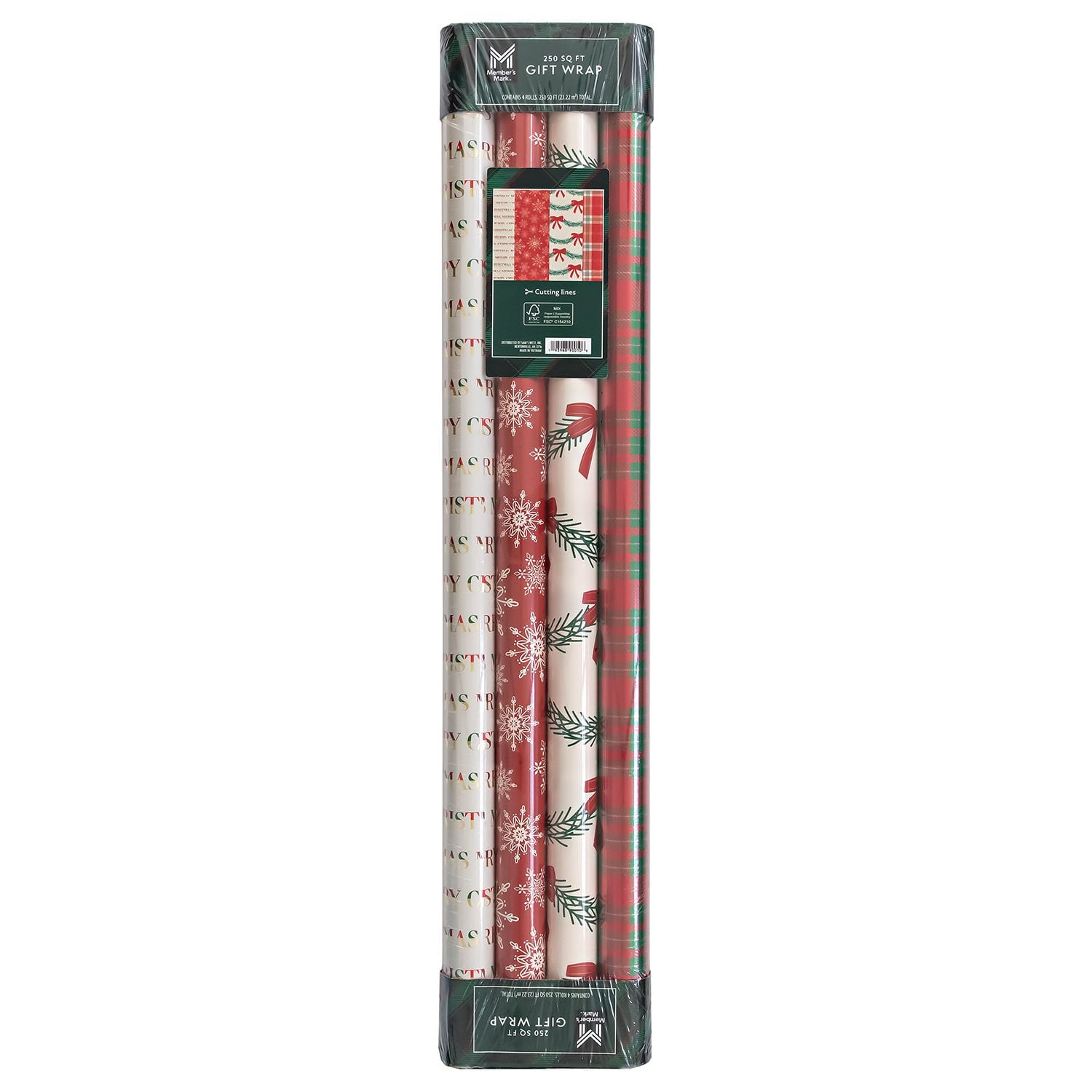 Member's Mark Holiday Multi-Roll Wrapping Paper, 4 pk. - Image 8