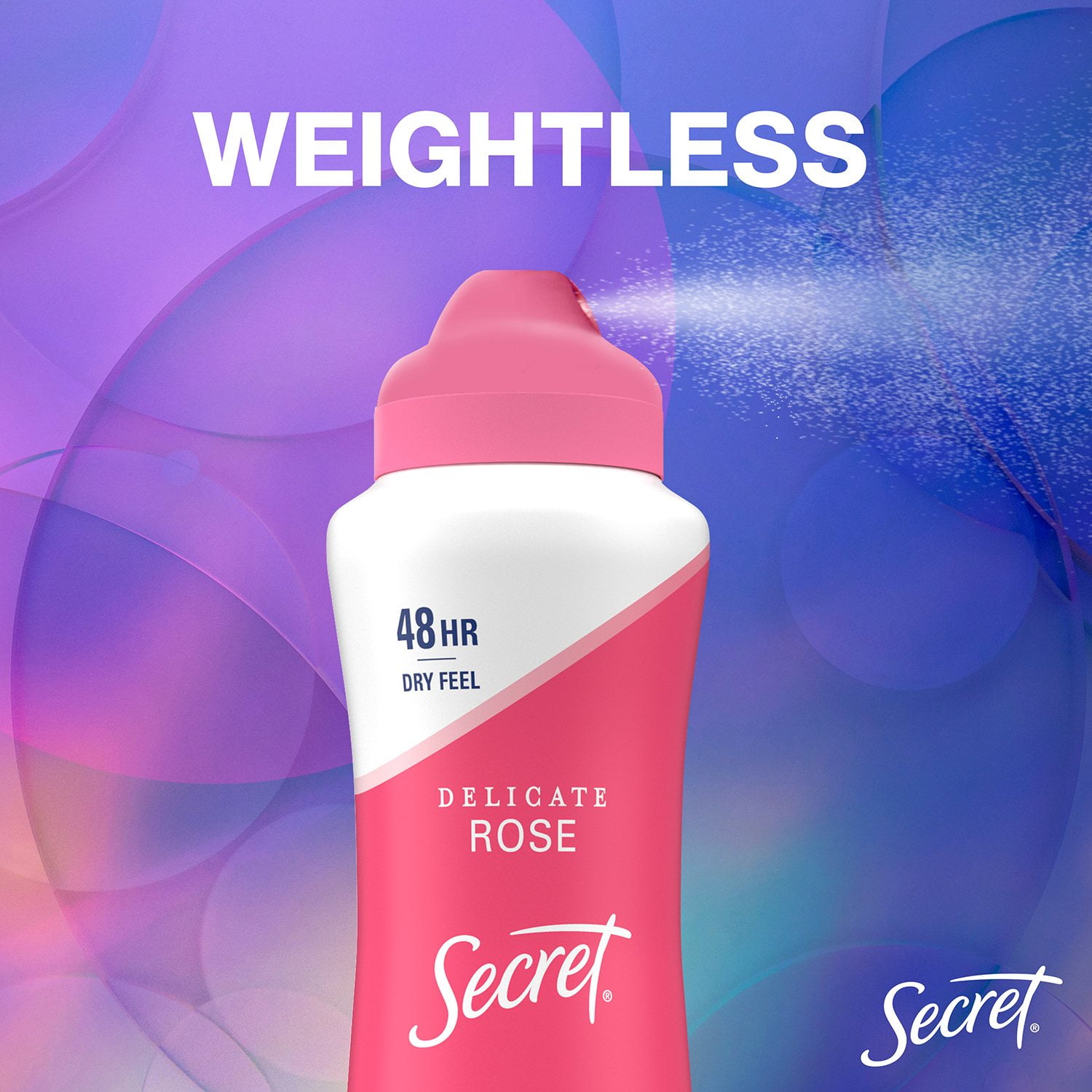 Secret Dry Spray Women's Antiperspirant Deodorant, Vanilla, Wild Rose & Waterlily, 4.1 oz., 3 pk. - Image 4