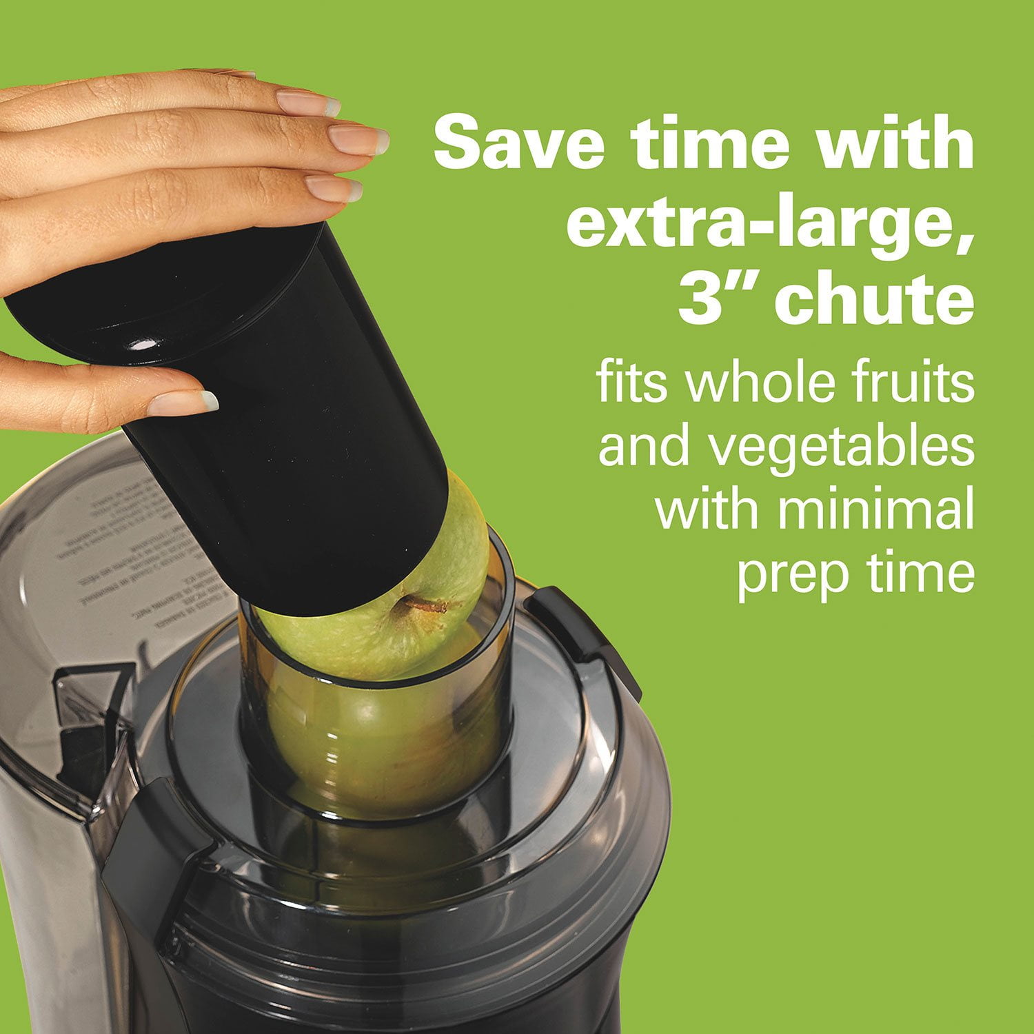 Hamilton Beach 800 Watt Easy Clean Juice Extractor with Easy Sweep Cleaning Tool - Image 4