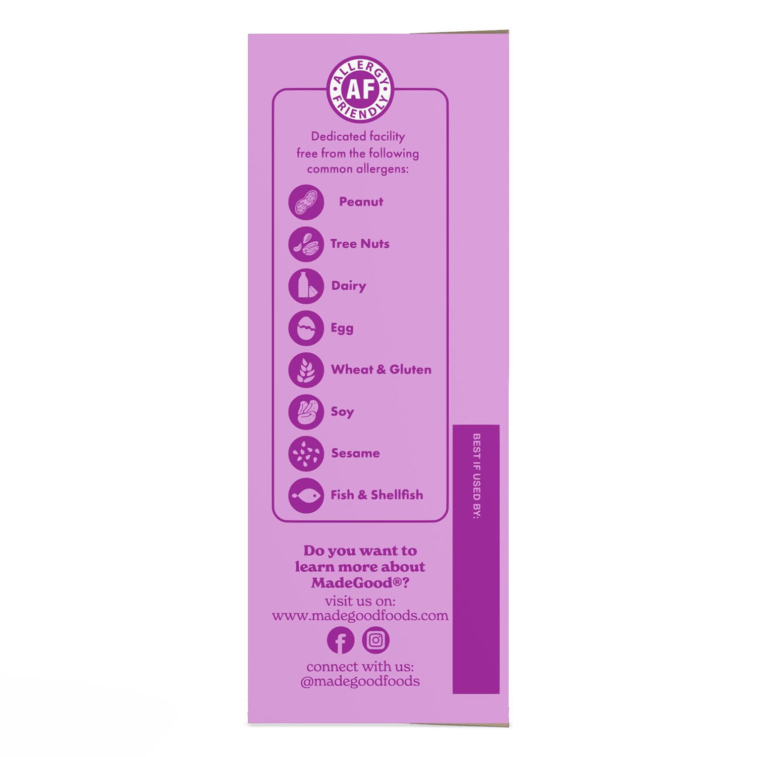 MadeGood Birthday Cake Drizzled Bars, 0.85 oz., 20 pk. - Image 4