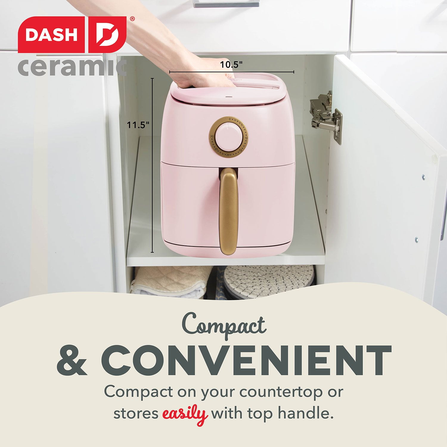 Dash Tasti-Crisp 2.6 Quart Ceramic Express Air Fryer - Image 5