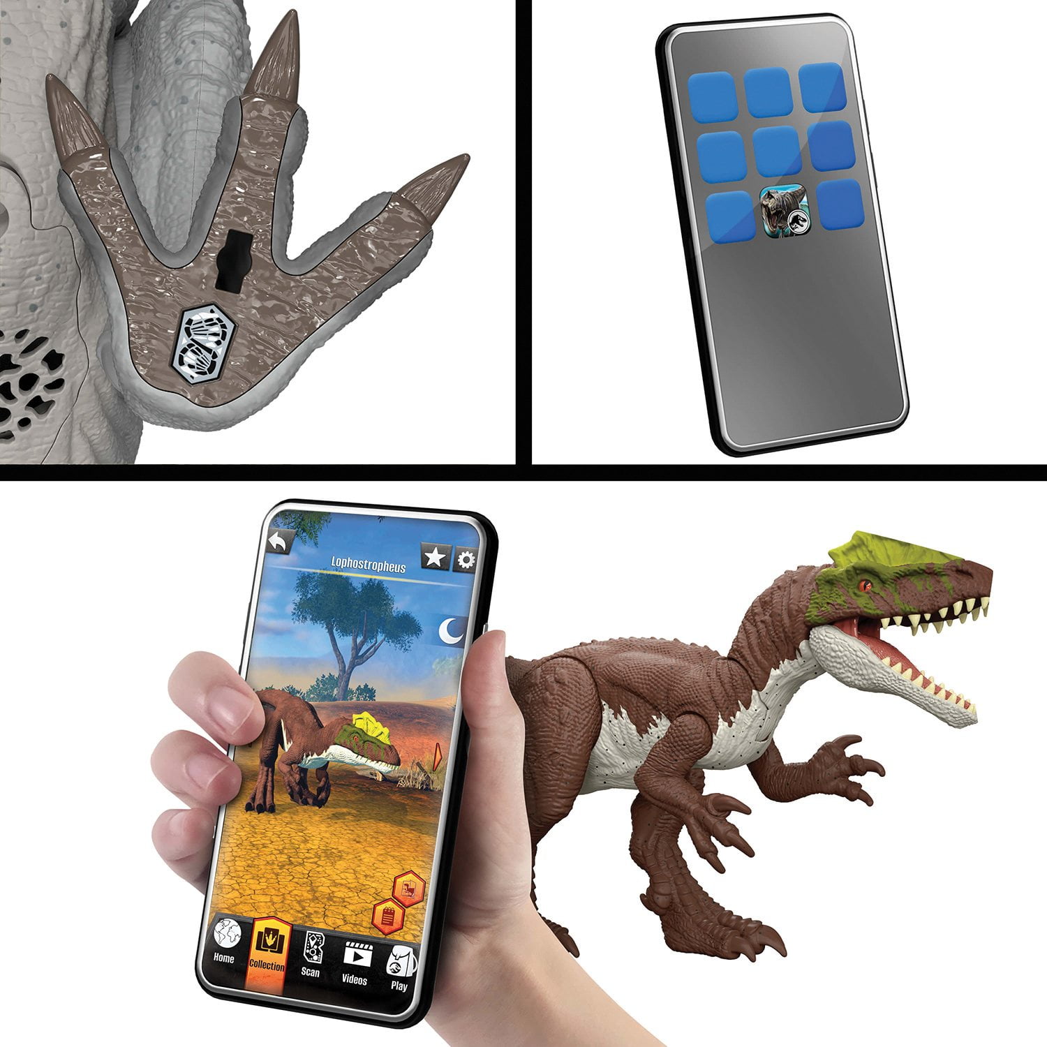 Jurassic World Rebirth Bite N Blast Mosasaurus Action Figure and Mini Dilophosaurus Toy - Image 6