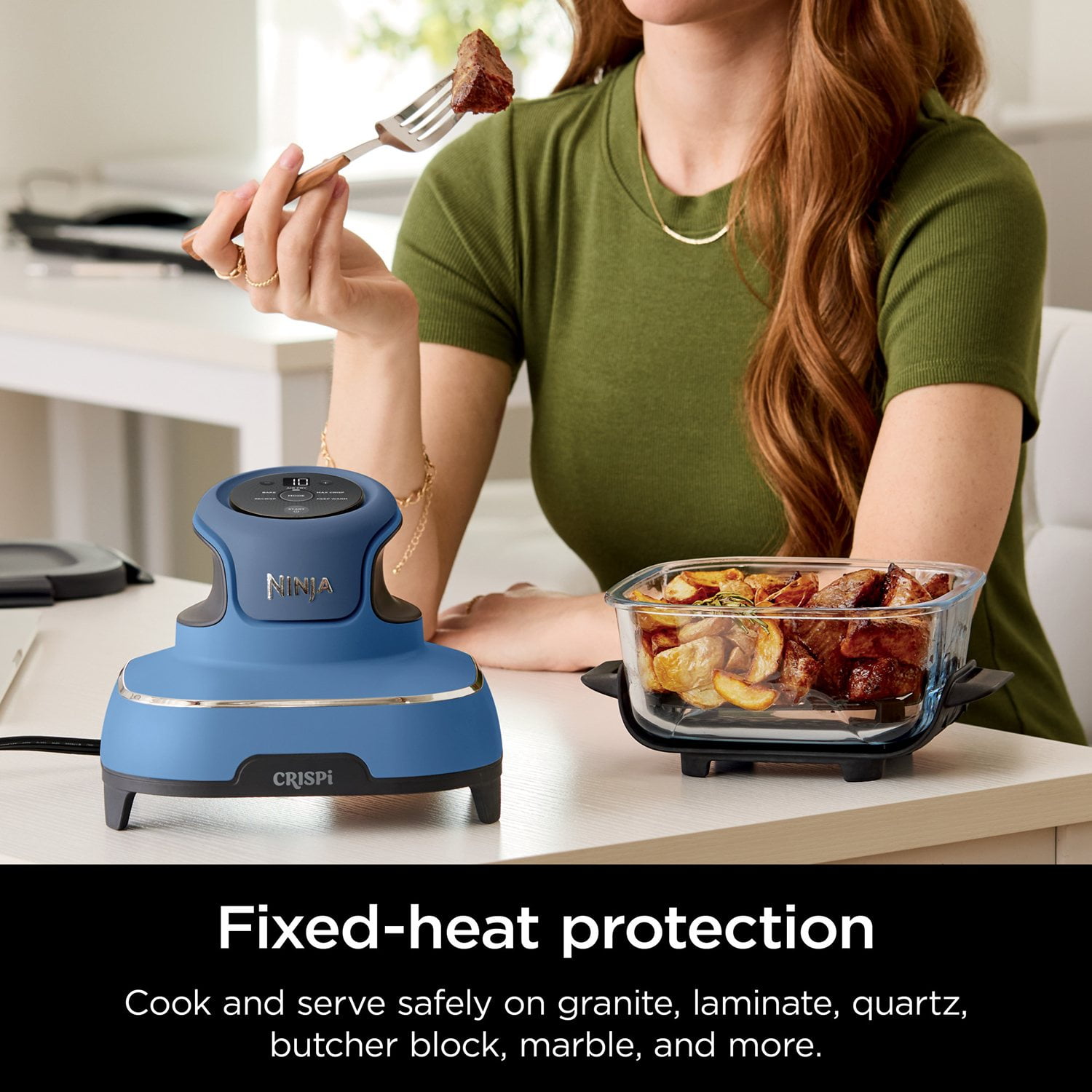 Ninja Crispi 5-in-1 Portable Glass Air Fryer Cooking System - Image 8