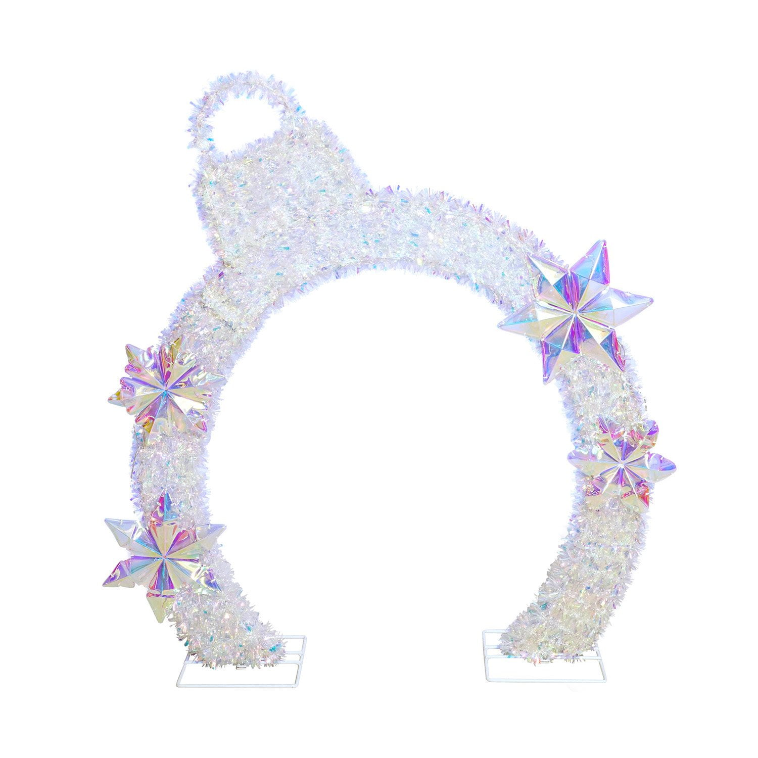 Member's Mark 48" Pre-Lit Iridescent Ornament Arch Décor - Image 3