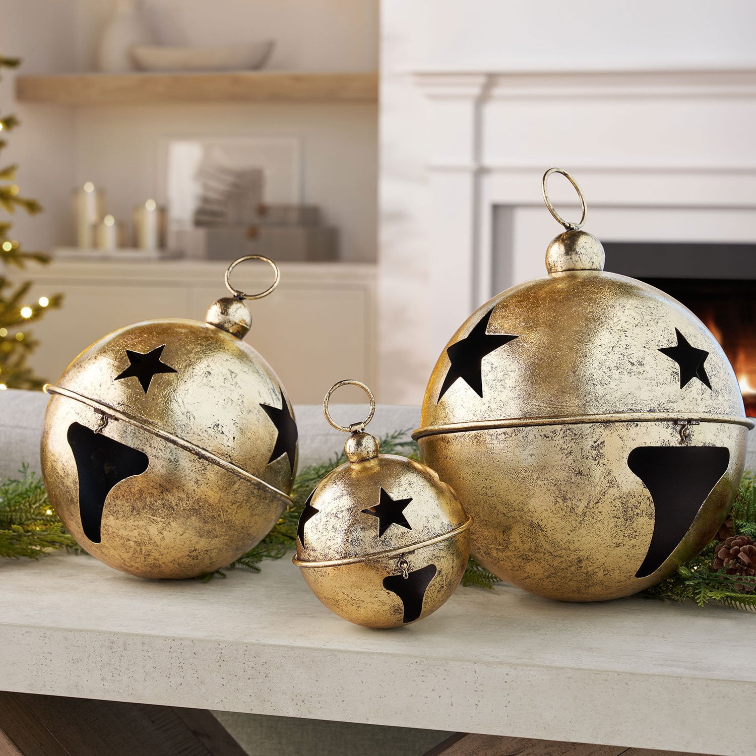 Member's Mark Jingle Bell Décor, Set of 3