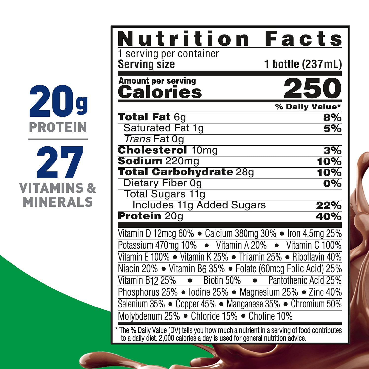BOOST 20g High Protein Nutritional Drink, Chocolate 8 fl. oz., 28 ct. - Image 2