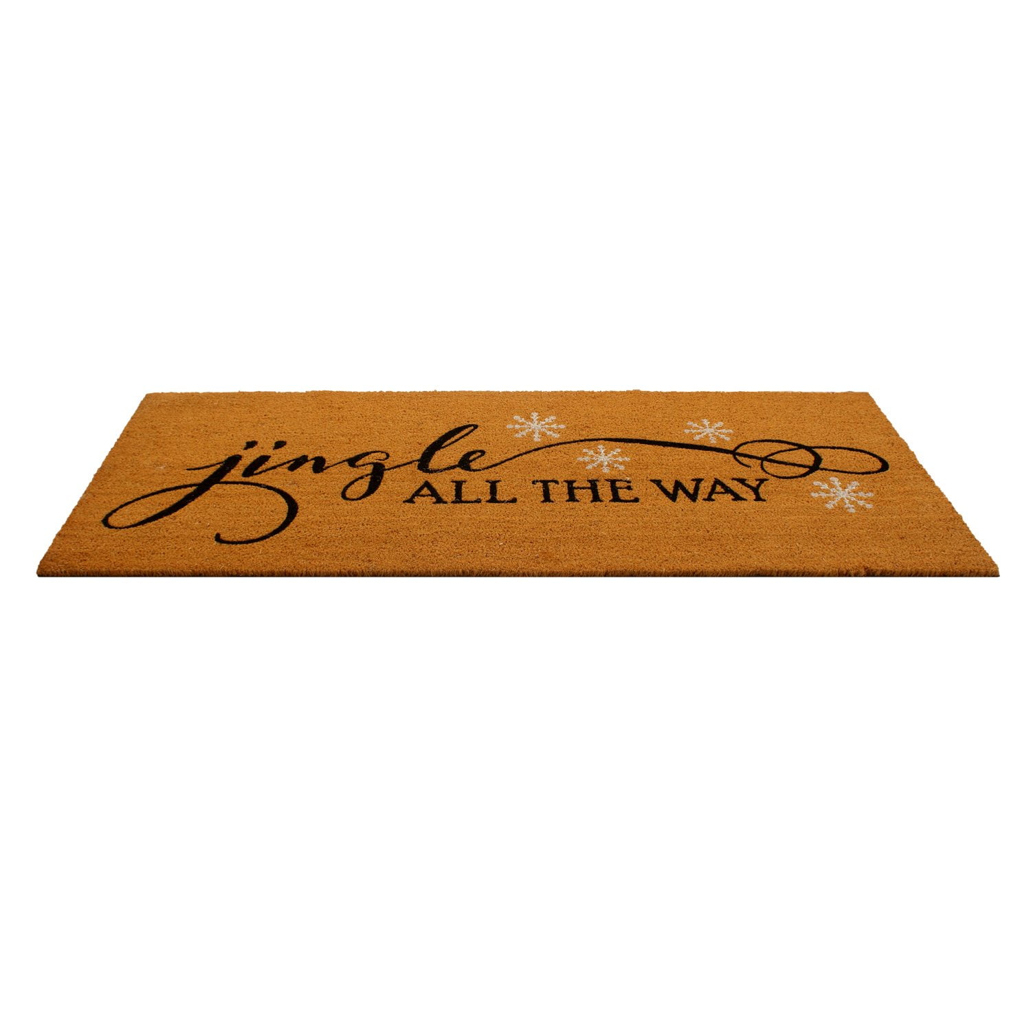 Member's Mark 23" x 57" Holiday Double Door Coir Mat, Jingle All the Way