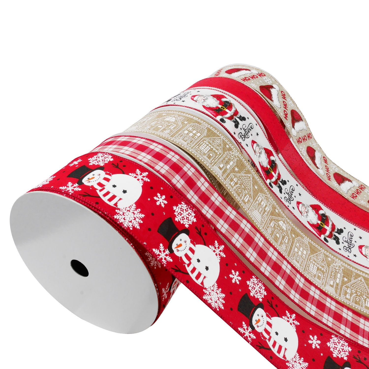 Member’s Mark Premium Wired Holiday Ribbon, 6 pk.