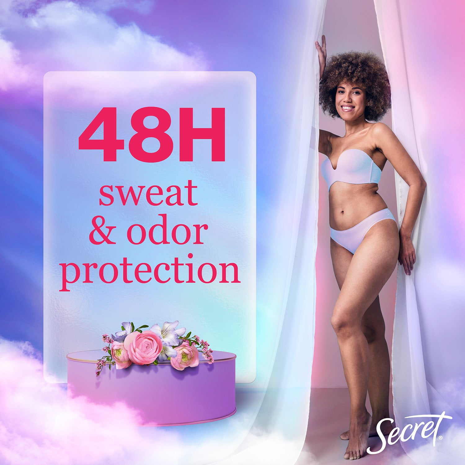 Secret Dry Spray Women's Antiperspirant Deodorant, Vanilla, Wild Rose & Waterlily, 4.1 oz., 3 pk. - Image 3