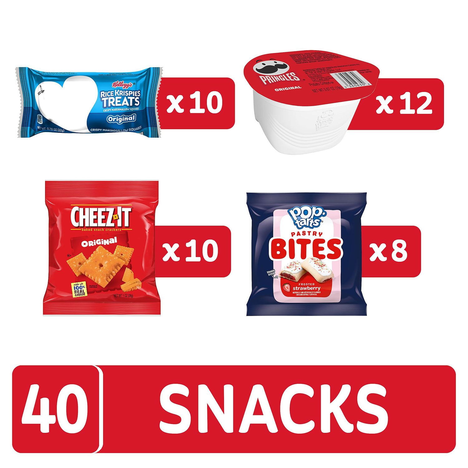 Kellogg's Family Favorites Mix, Variety Pack Snacks, 40 pk. - Image 3