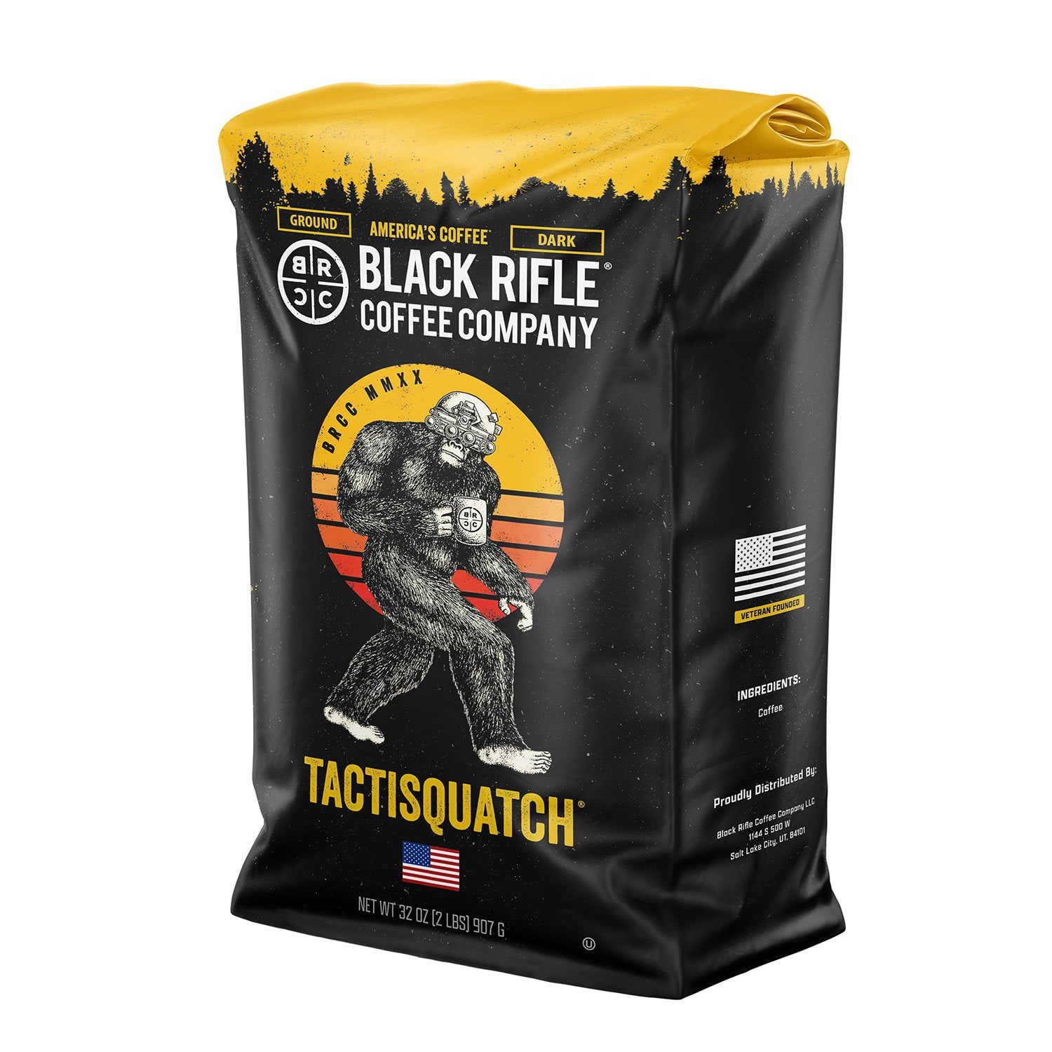 Black Rifle Coffee Tactisquatch Dark Roast Ground Coffee, 32 oz. - Image 2