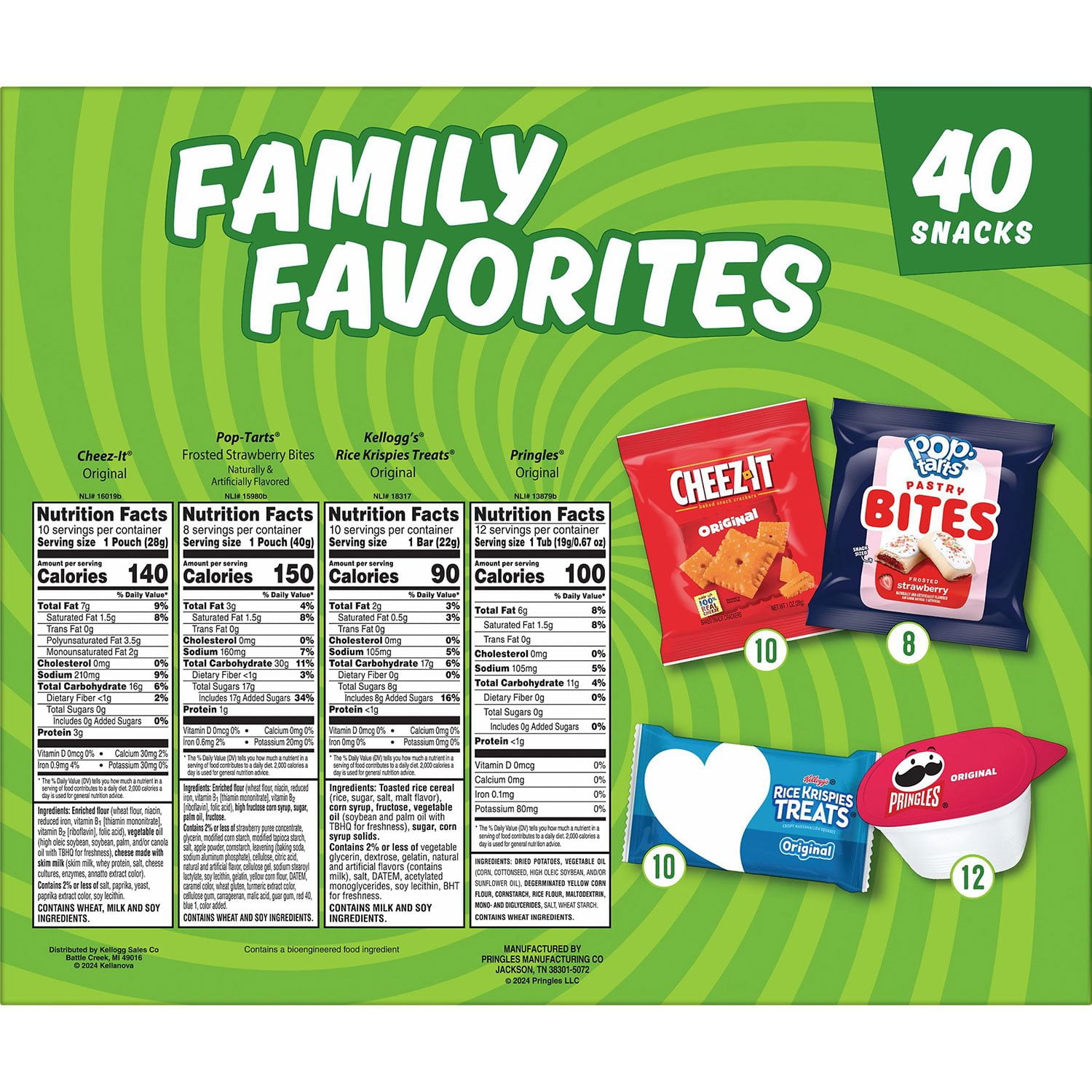 Kellogg's Family Favorites Mix, Variety Pack Snacks, 40 pk. - Image 8