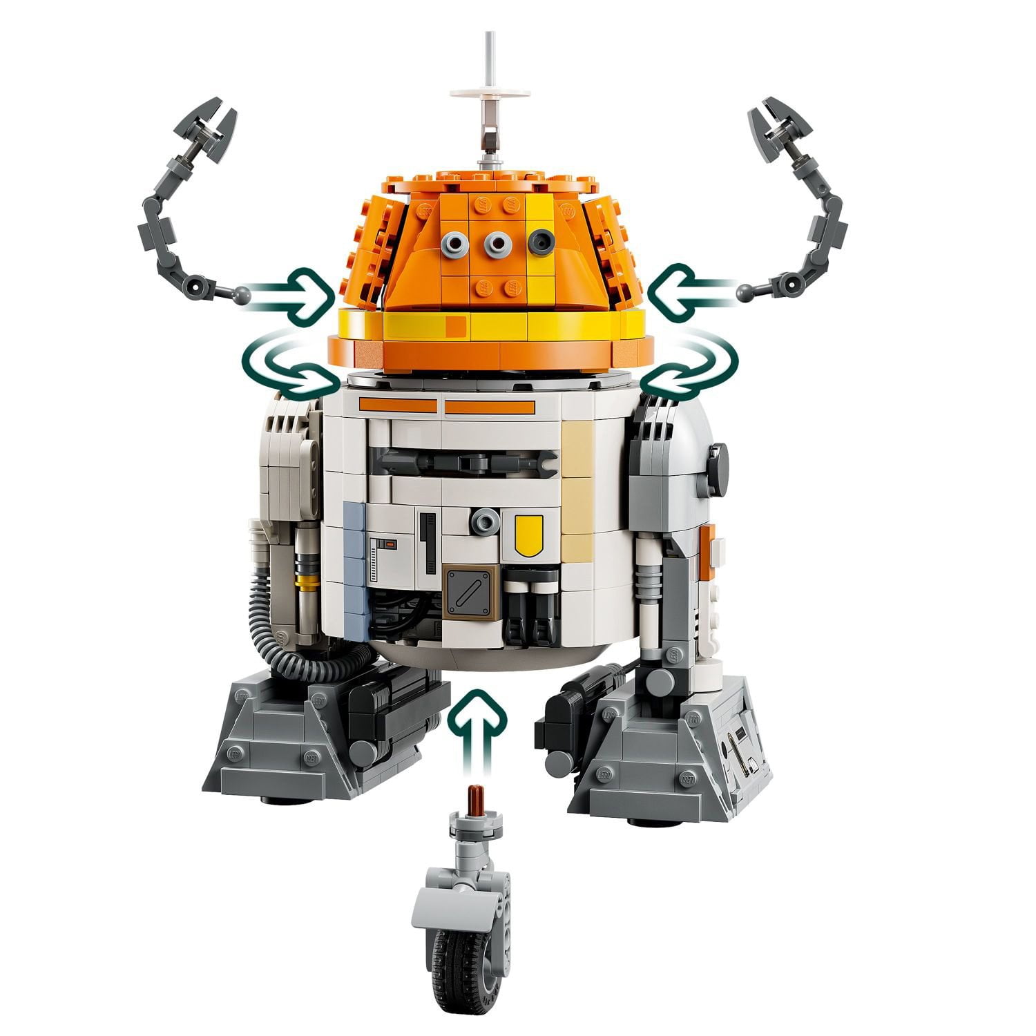 LEGO Star Wars Ahsoka Chopper (C1-10P) Astromech Droid Building Set, 1039 pc. - Image 5