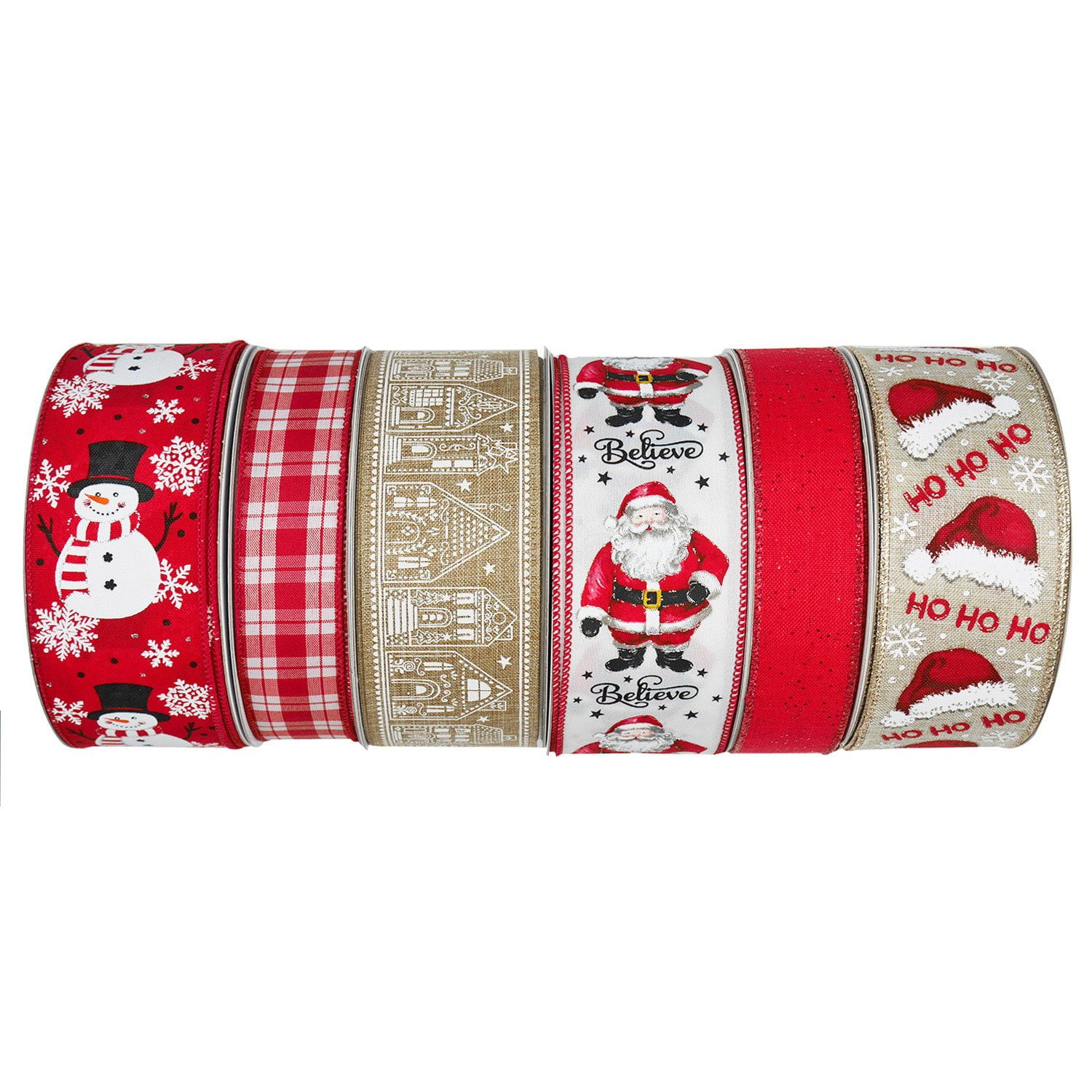 Member’s Mark Premium Wired Holiday Ribbon, 6 pk. - Image 3