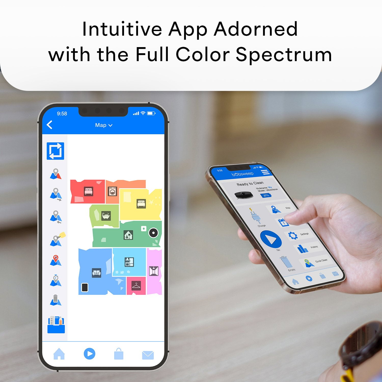 bObsweep UltraVision Self-Emptying Robot Vacuum and Mop with 180-Day Dock - Image 7