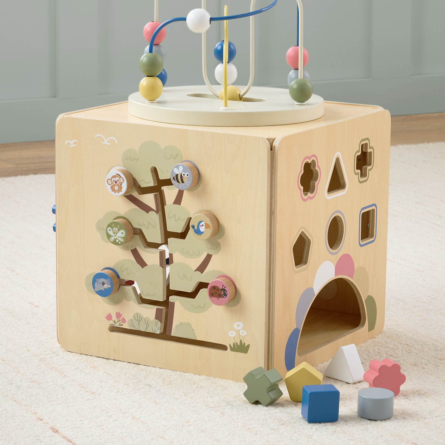 Member's Mark Large Wooden Activity Cube - Image 5