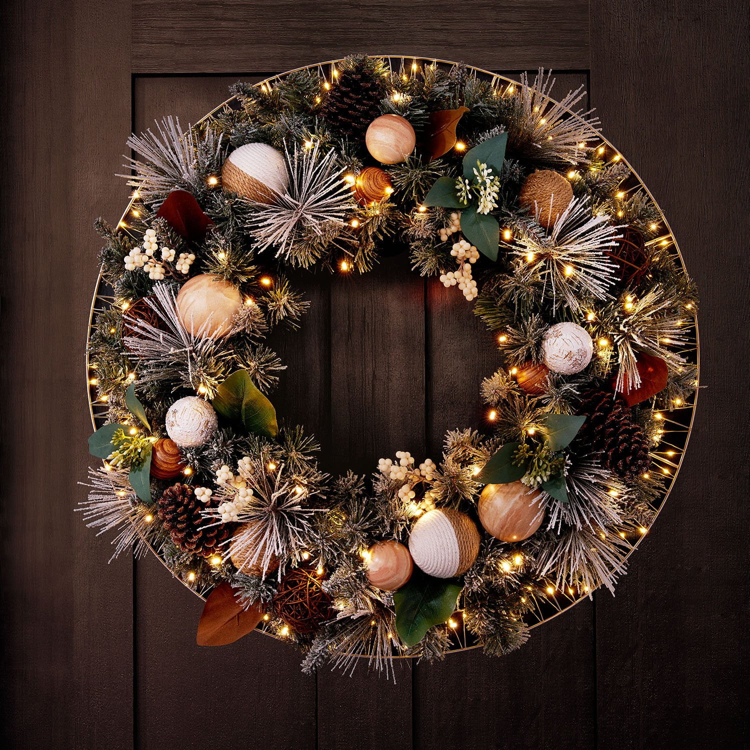 Member's Mark Micro Light Wreath Accessory - Image 2