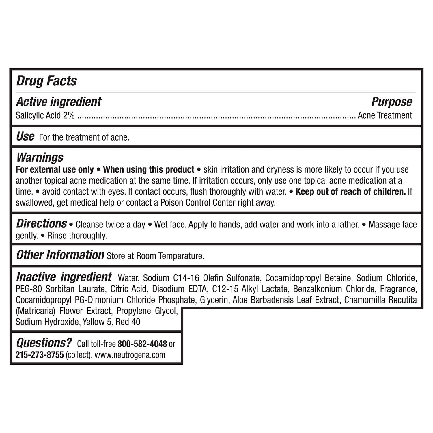 Neutrogena Oil-Free Acne Face Wash, 9.1 fl. oz., 2 pk. - Image 6