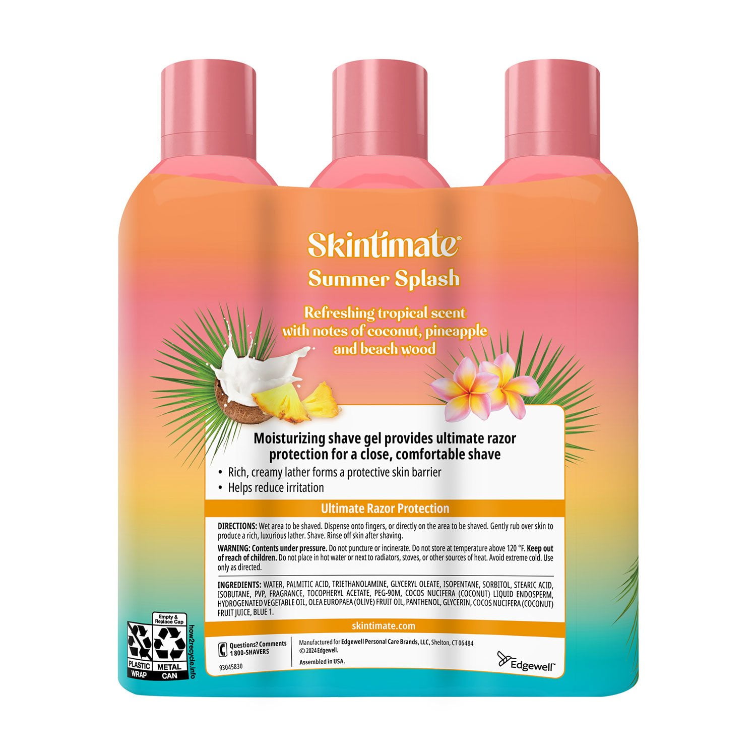 Skintimate Summer Splash Shave Gel, 9.5 oz., 3 pk. - Image 2
