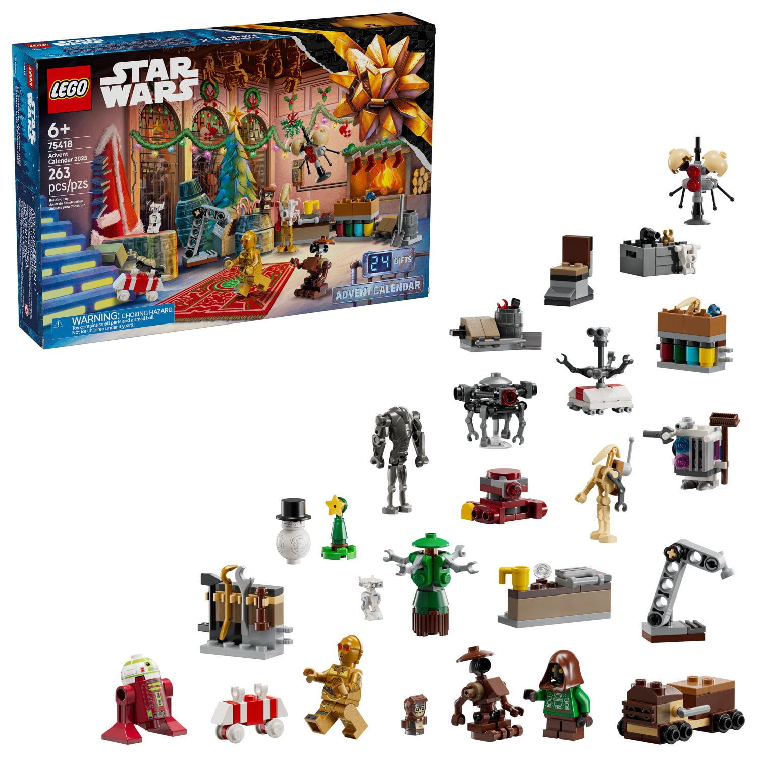 LEGO Star Wars Advent Calendar 2025 Kids Building Toy, 263 pc.