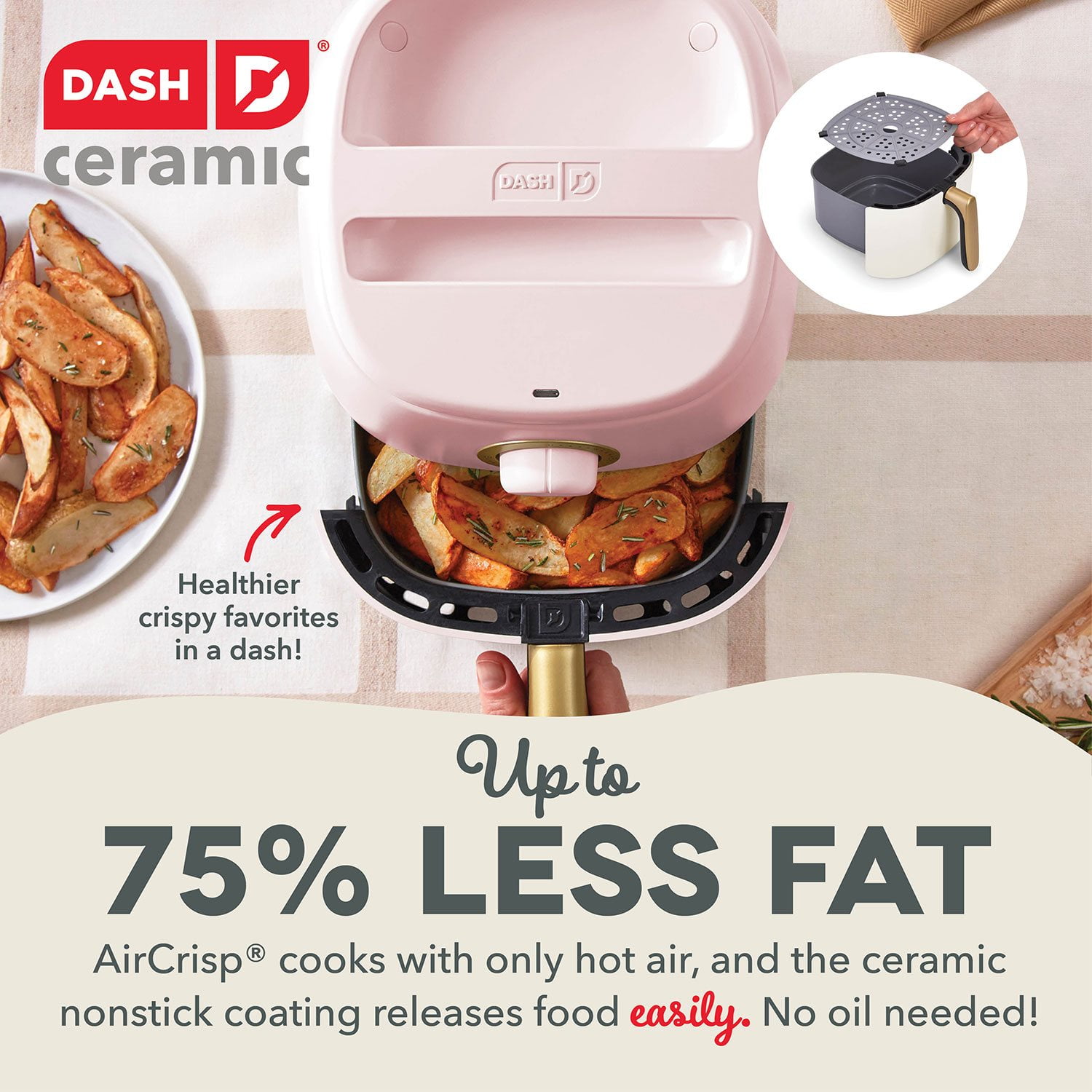 Dash Tasti-Crisp 2.6 Quart Ceramic Express Air Fryer - Image 4