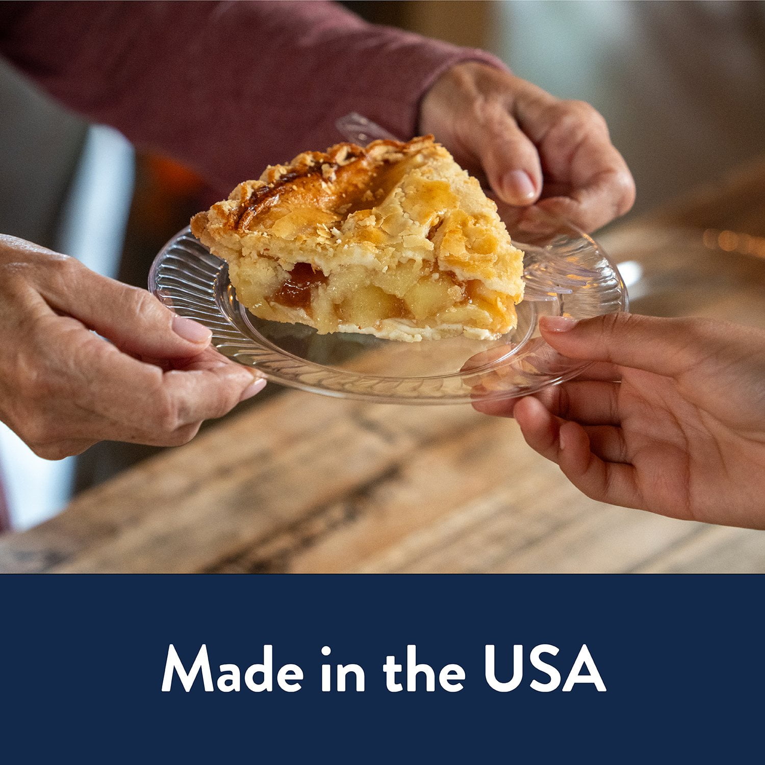 Chinet Crystal Clear Plastic Dessert Plate, 7" 150 ct. - Image 3