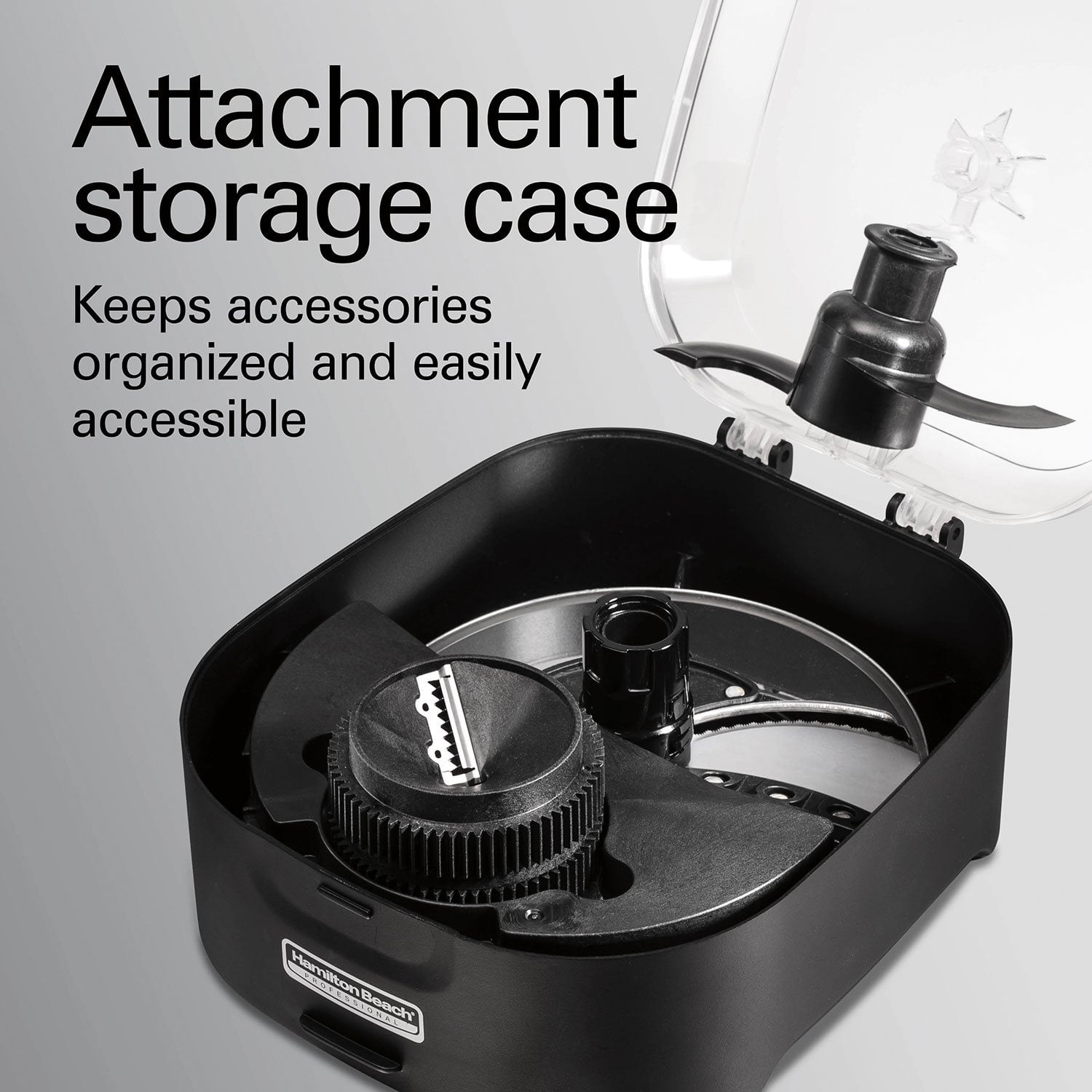 Hamilton Beach Professional 12-Cup Food Processor with Blade Attachments - Image 7