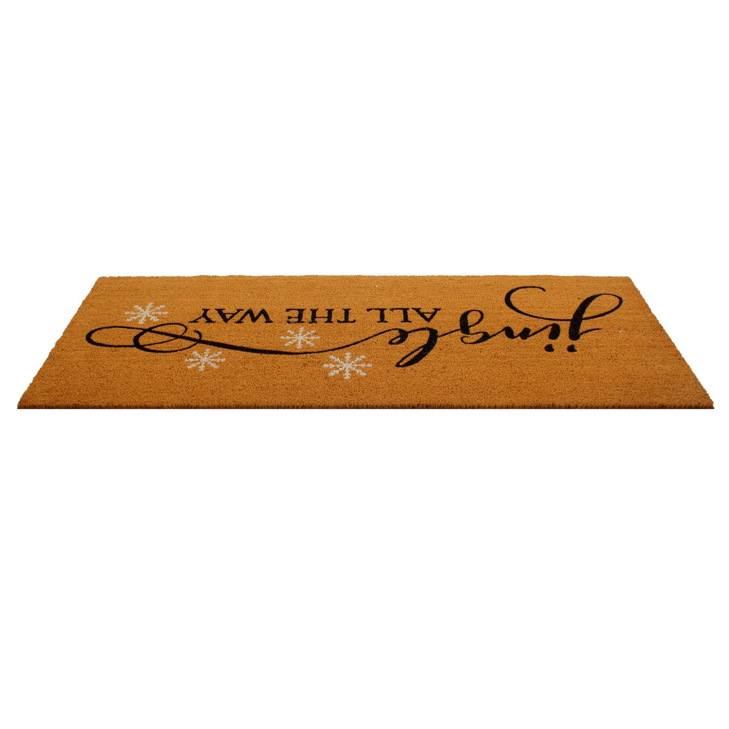 Member's Mark 23" x 57" Holiday Double Door Coir Mat, Jingle All the Way - Image 5