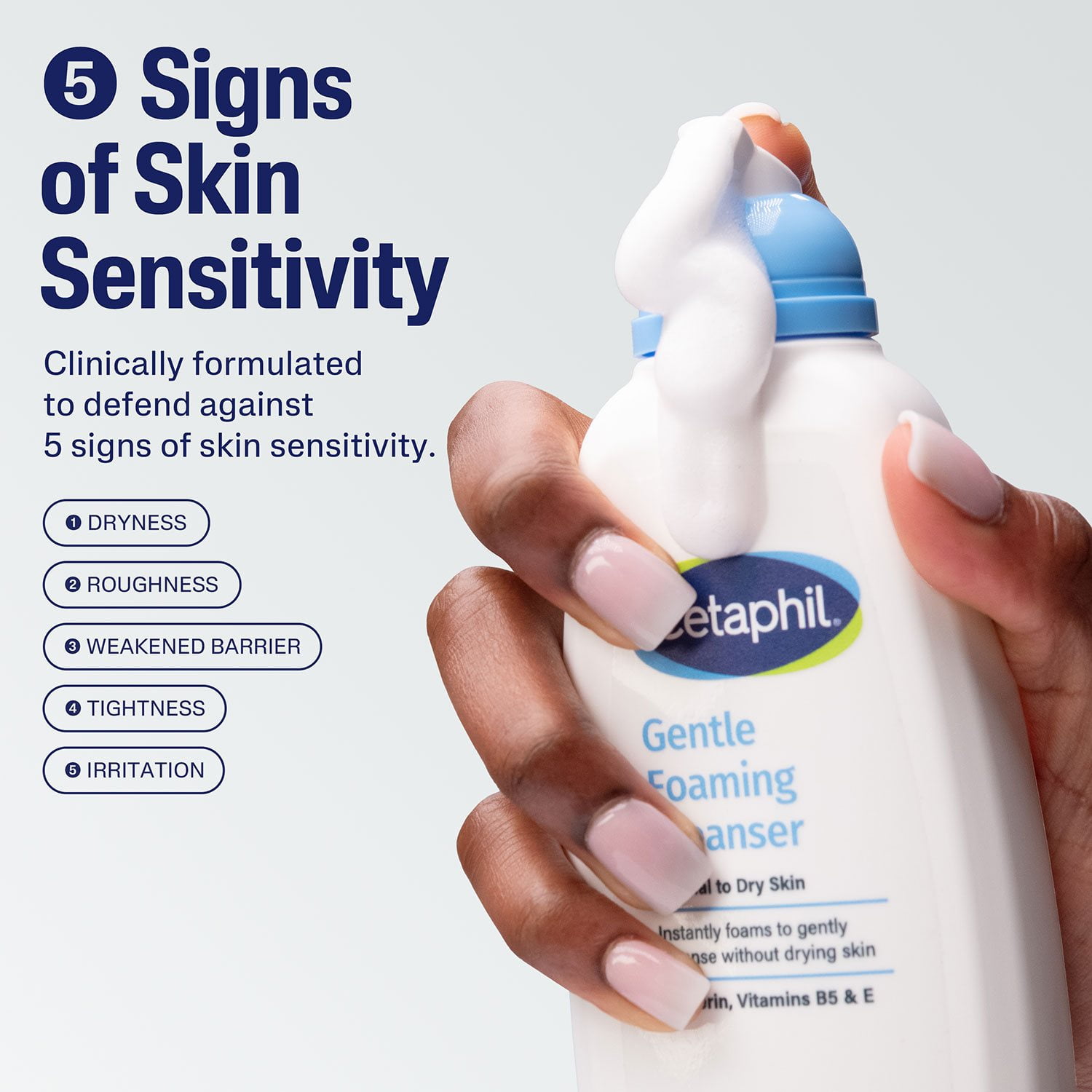 Cetaphil Gentle Foaming Cleanser, 8 fl. oz., 3 pk. - Image 4