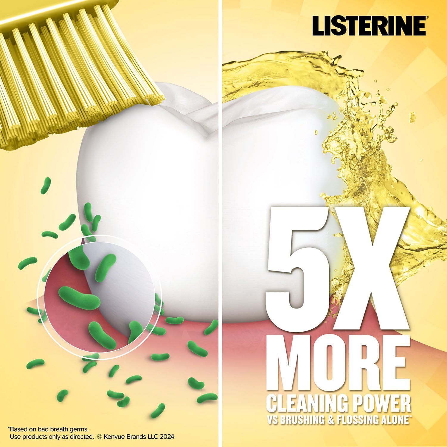 Listerine Antiseptic Original Mouthwash, 50.7 fl. oz., 2 pk. - Image 3