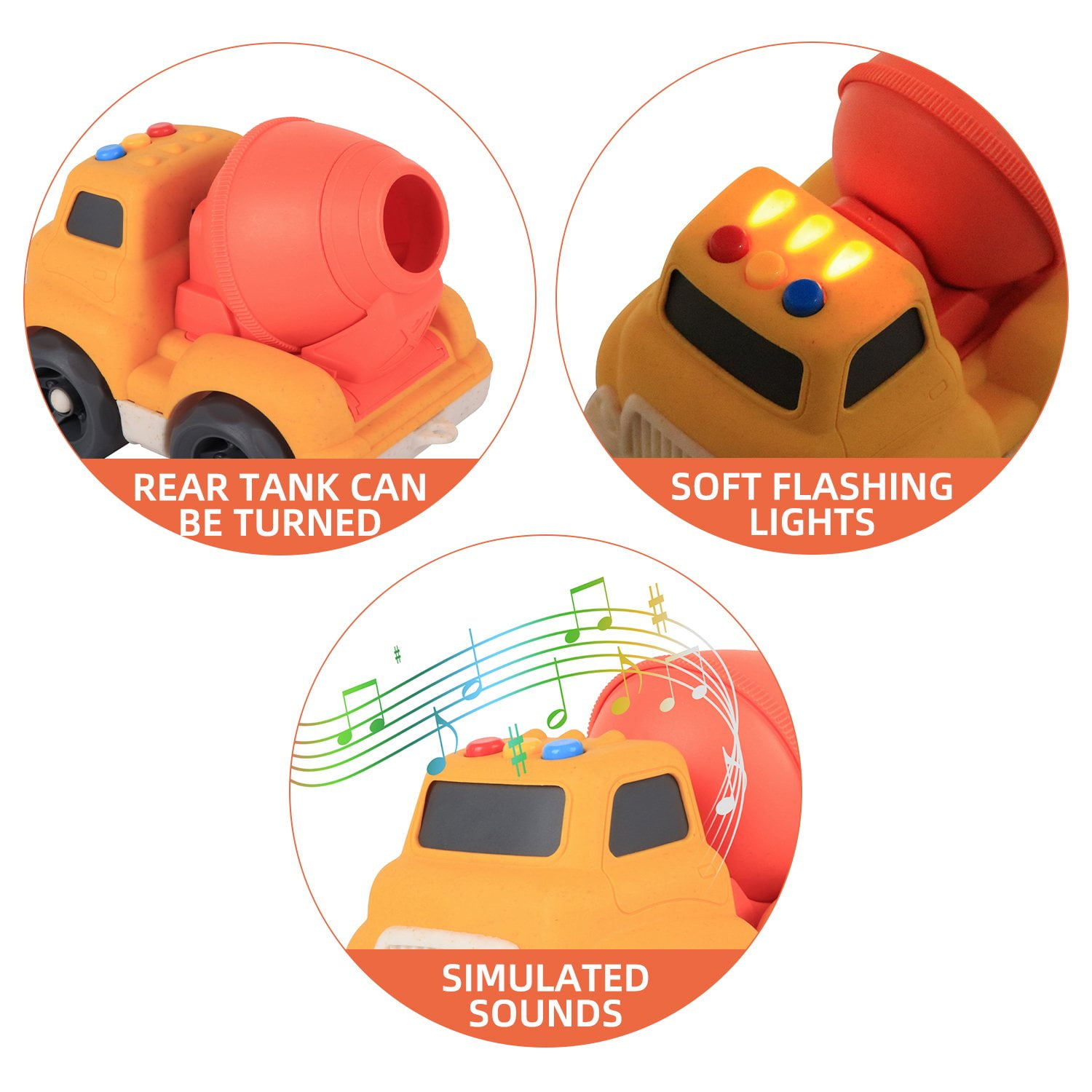 Member's Mark Wheat Straw Vehicles with Lights & Sounds, 4 pk. - Image 6