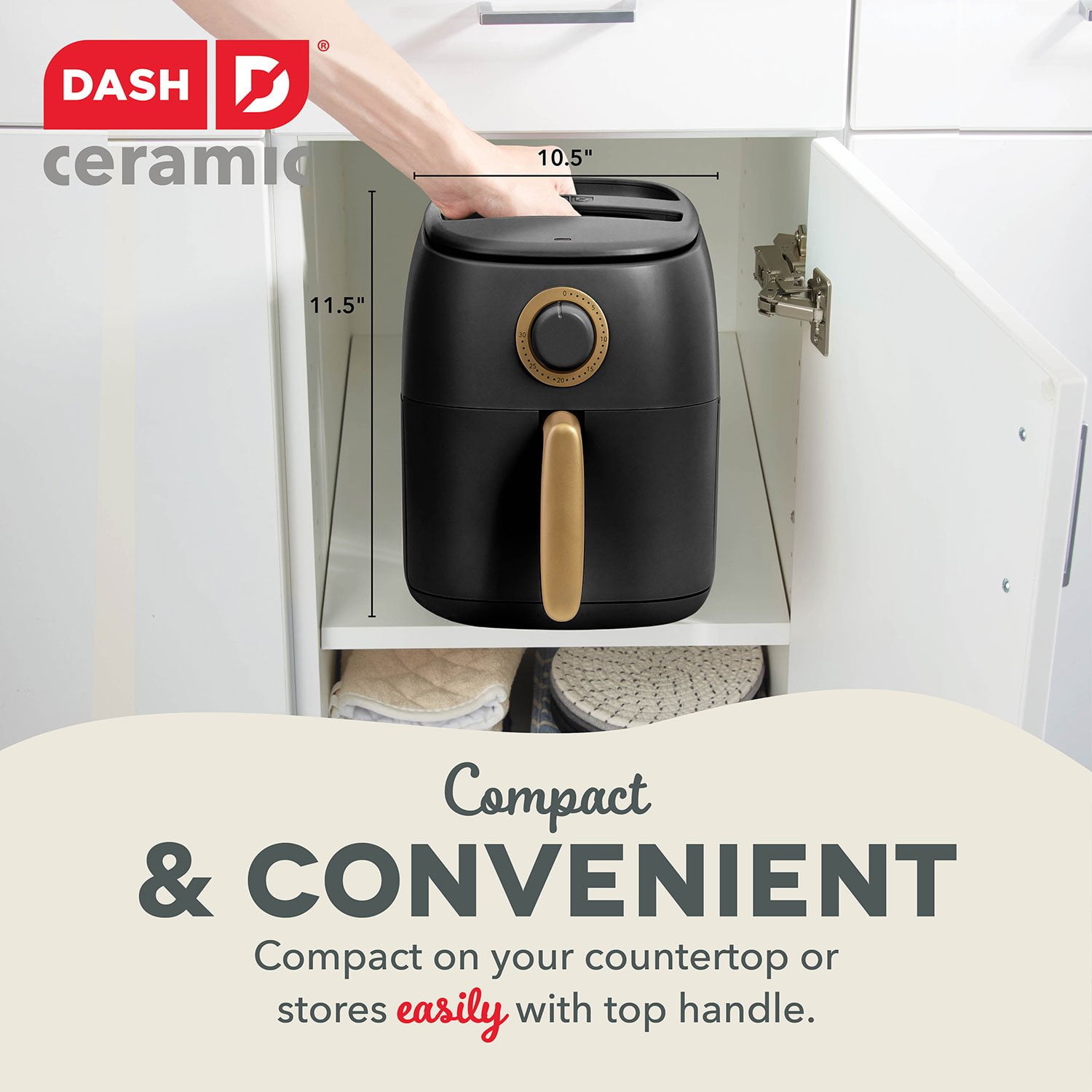 Dash Tasti-Crisp 2.6 Quart Ceramic Express Air Fryer - Image 5