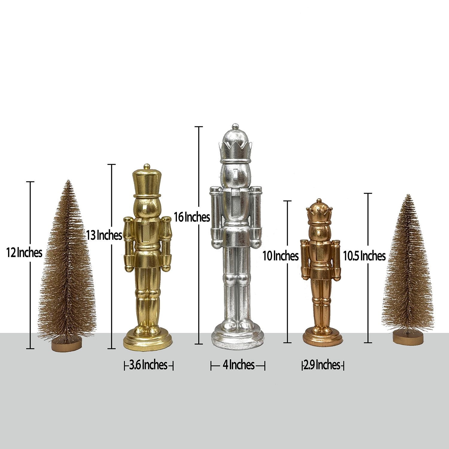 Member's Mark Nutcracker Decor, Set of 5 - Image 3