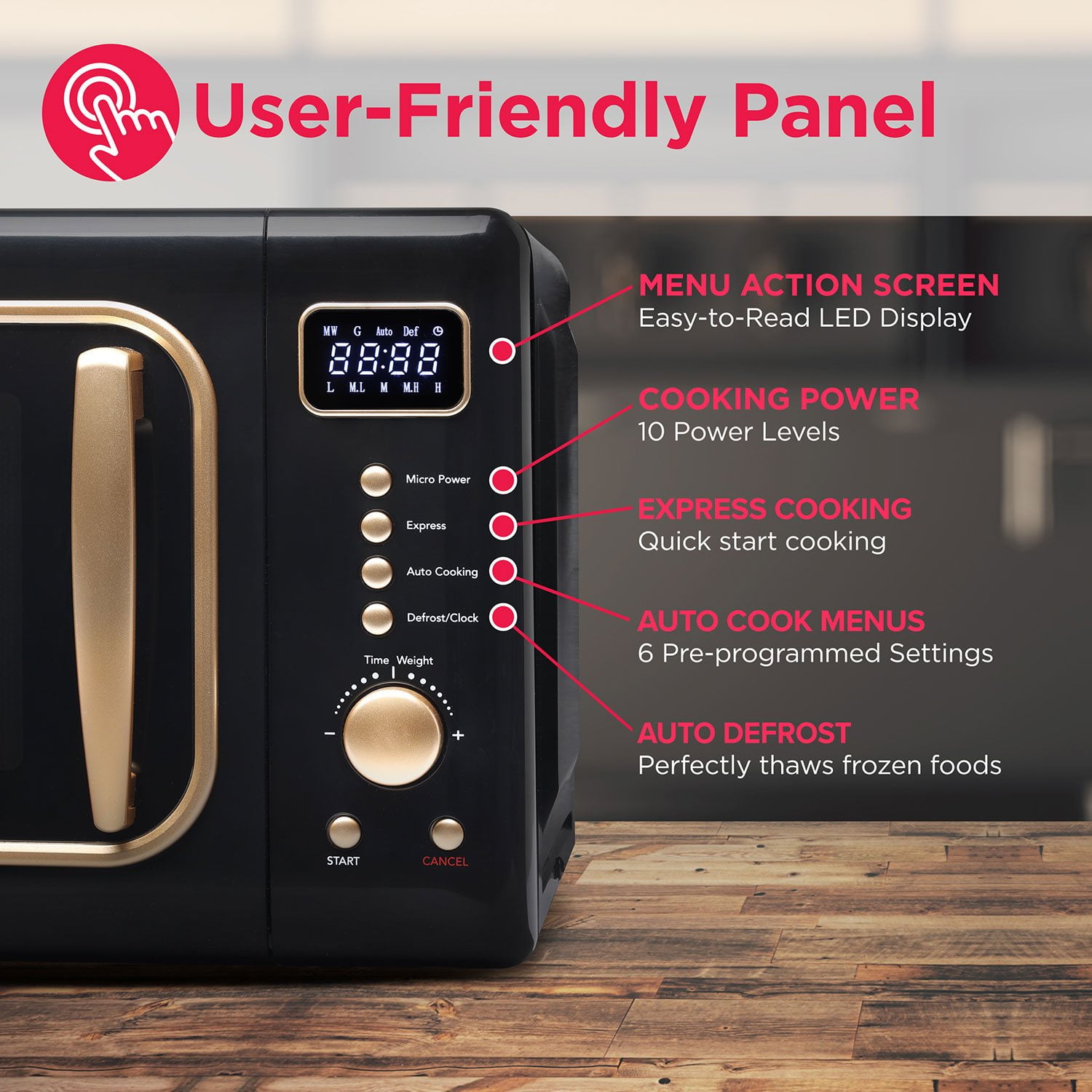 Frigidaire 0.7 Cu. Ft. Retro Countertop Microwave Oven - Image 6