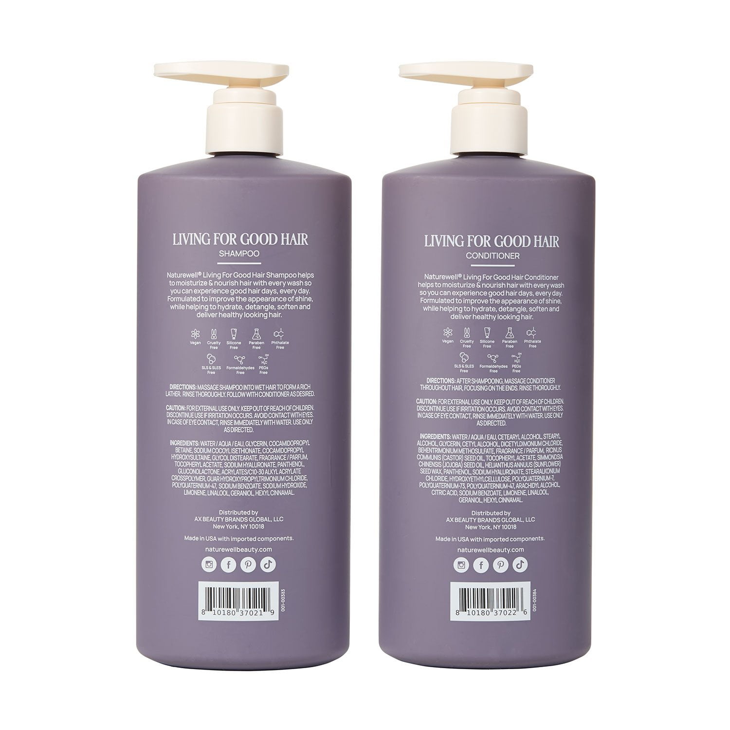 NatureWell Living For Good Shampoo & Conditioner, 24 fl. oz., 2 pk. - Image 7