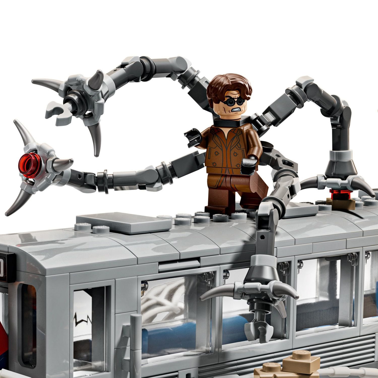 LEGO Marvel Spider-Man vs. Doc Ock Subway Train Scene Building Set, 393 pc. - Image 3