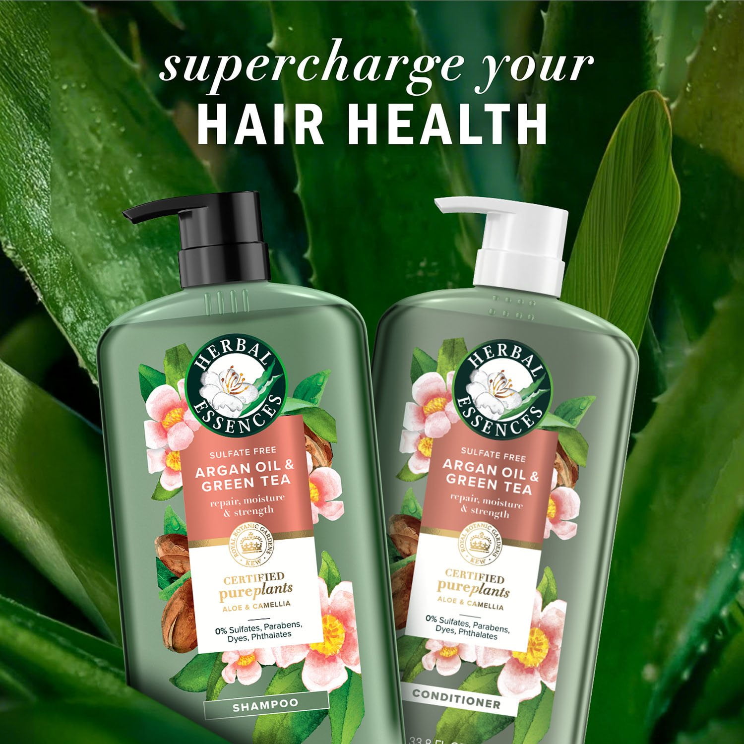 Herbal Essences Argan Oil & Green Tea Shampoo, 33.8 fl. oz. - Image 4