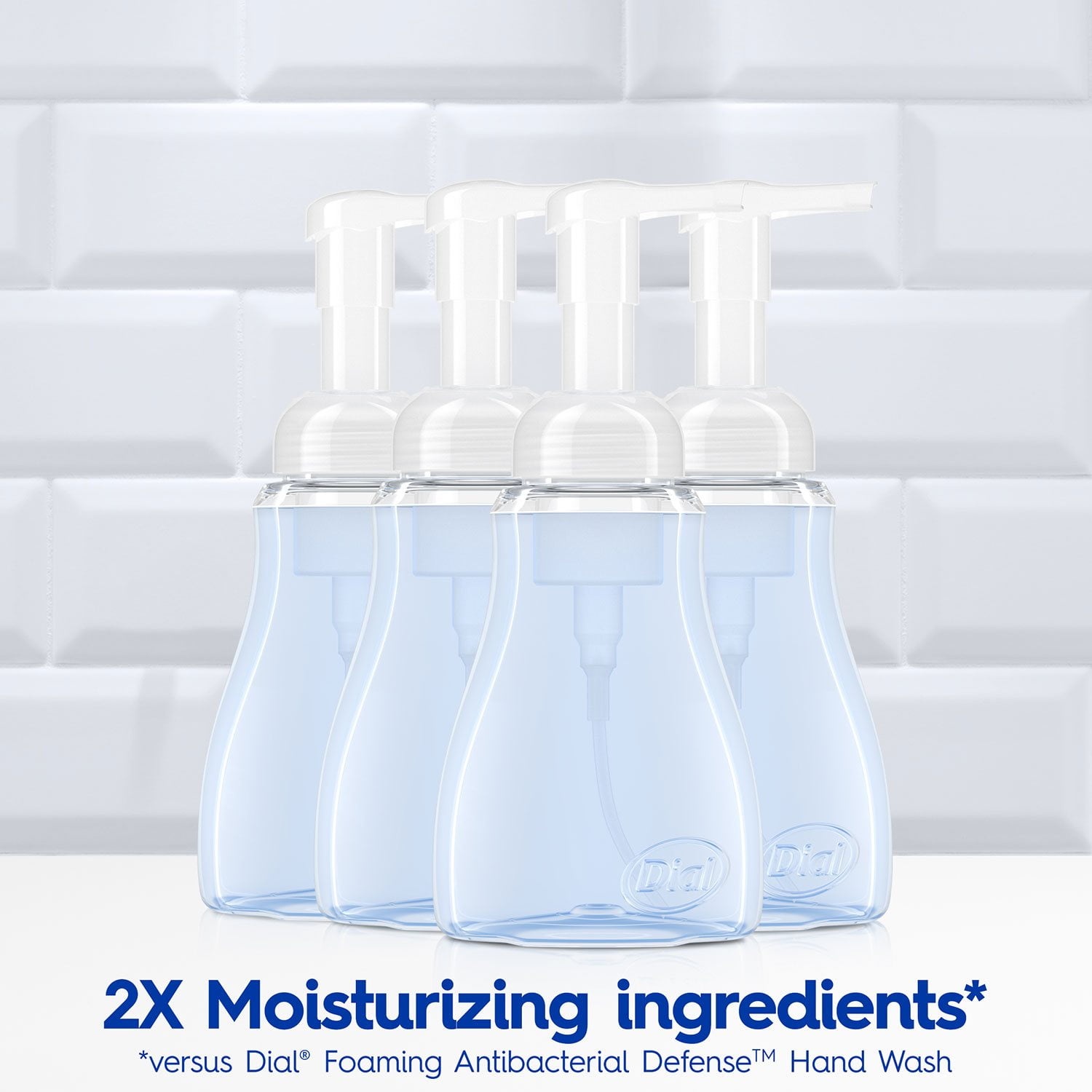 Dial Antibacterial Foaming Hand Soap, Spring Water, 7.5 fl. oz., 4 pk. - Image 4