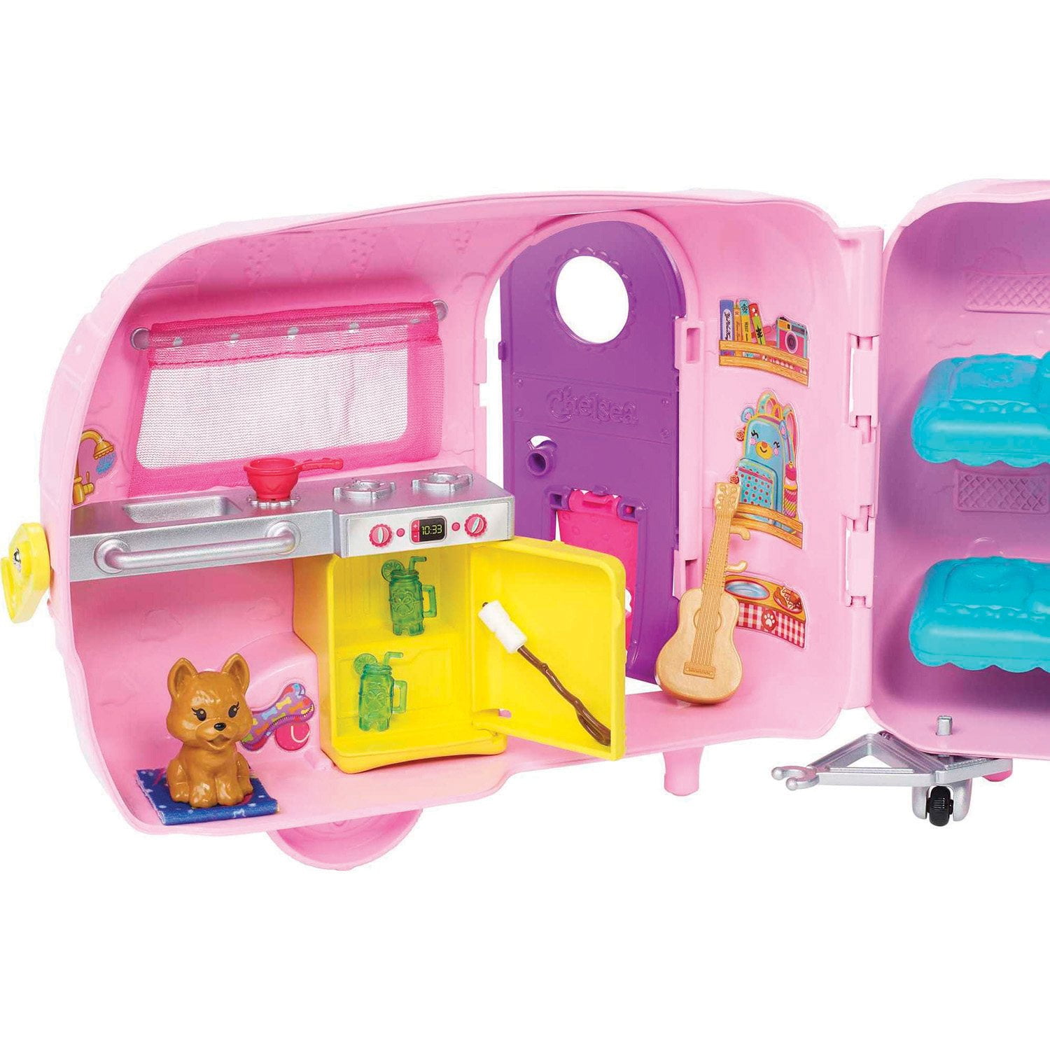 Barbie Camper Playset with Chelsea Doll, Toy Car & Accessories - Image 3