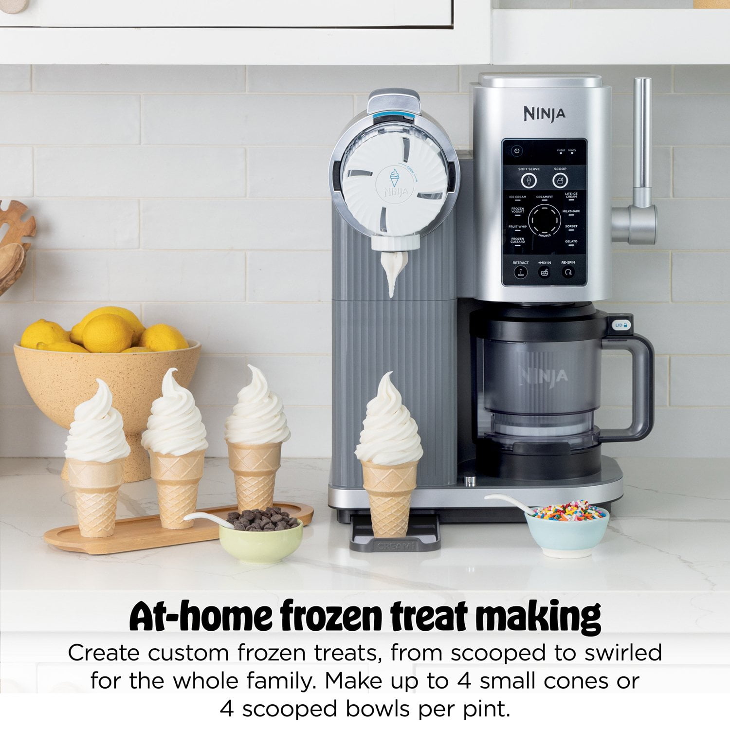 Ninja CREAMi Scoop & Swirl Ice Cream & Soft Serve Maker, 13 One-Touch Programs - Image 14