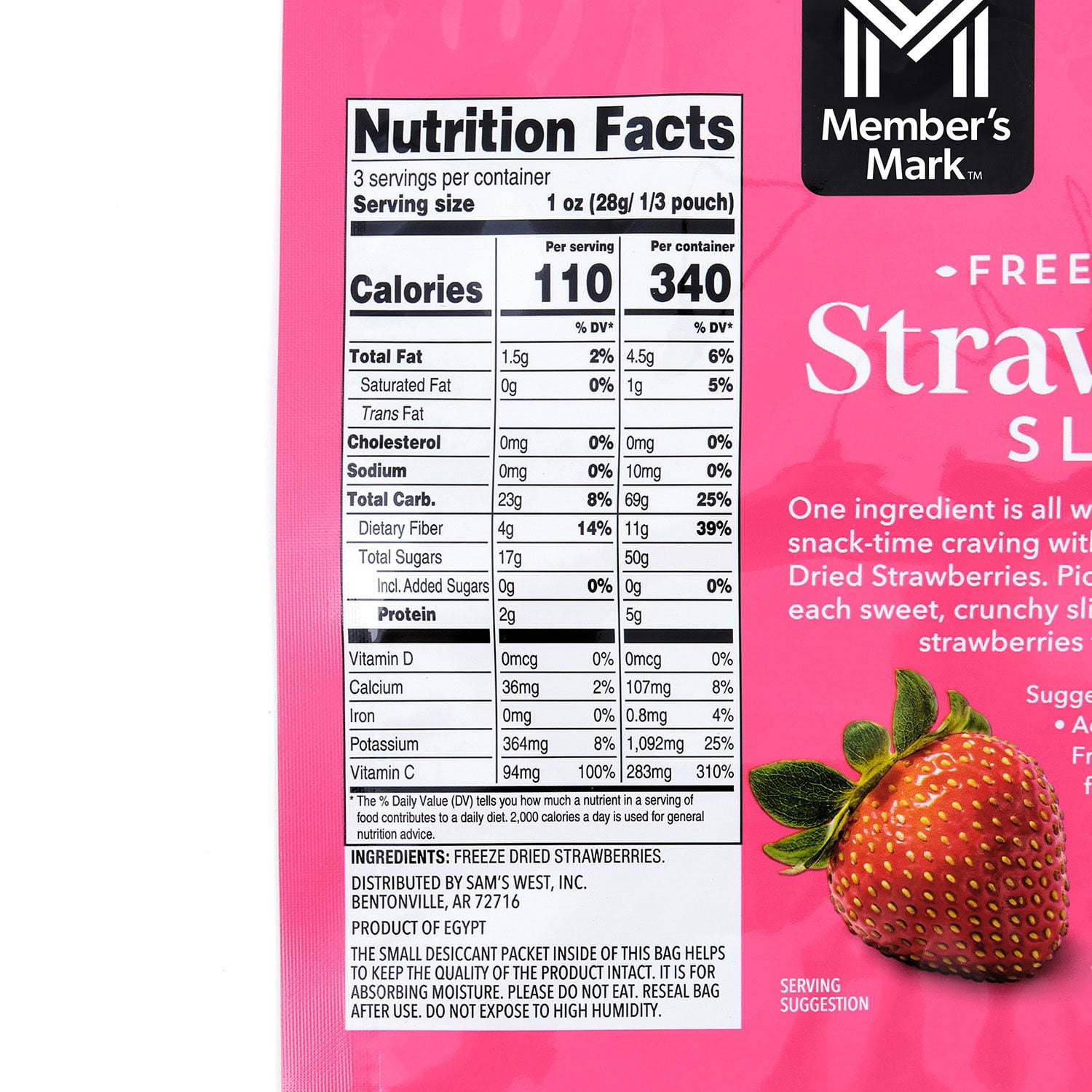 Member's Mark Freeze Dried Strawberry Slices, 3 oz. - Image 8