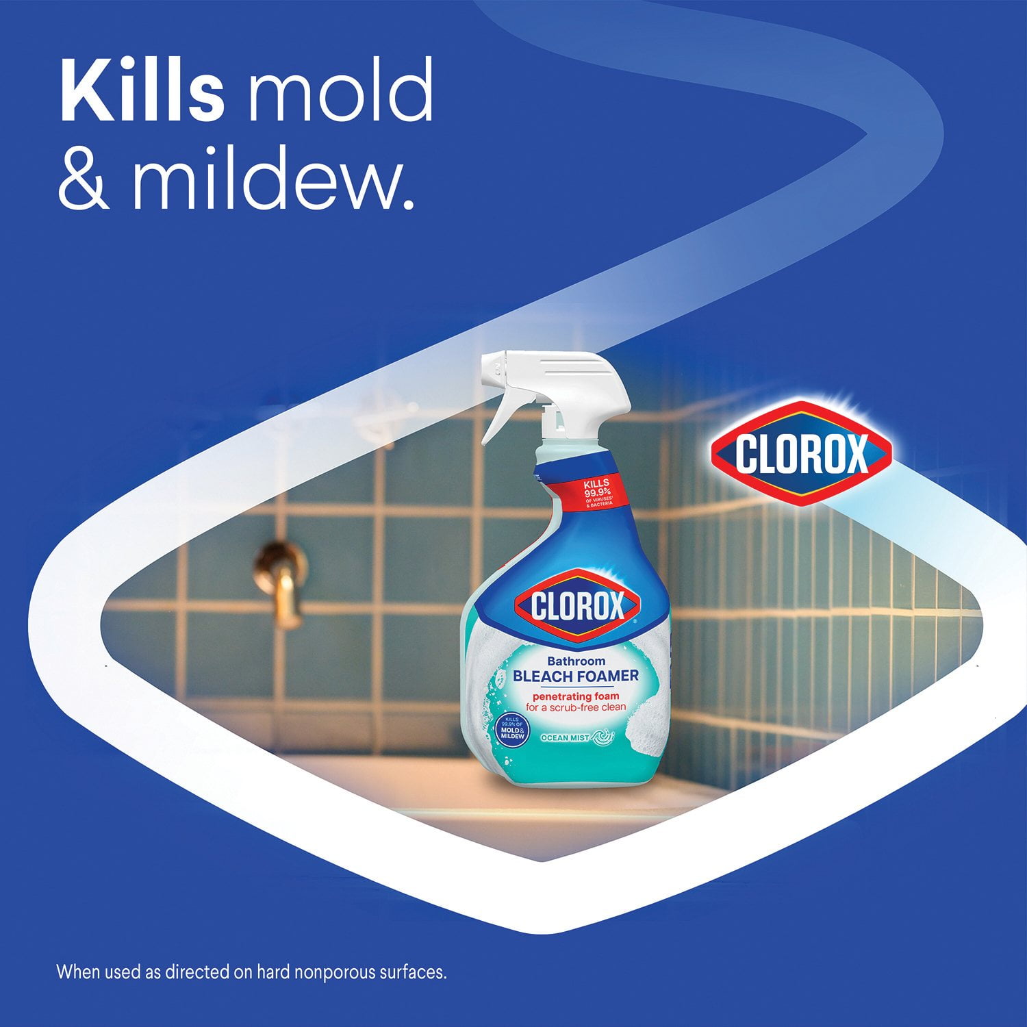 Clorox Bathroom Bleach Foamer, Ocean Mist, 3 ct., 90 fl. oz. - Image 6