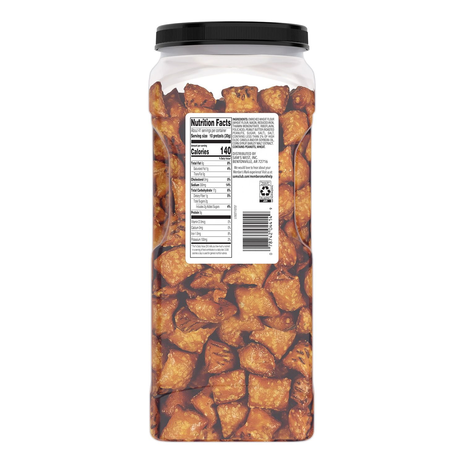 Member's Mark Peanut Butter Filled Pretzels, 44 oz. - Image 3