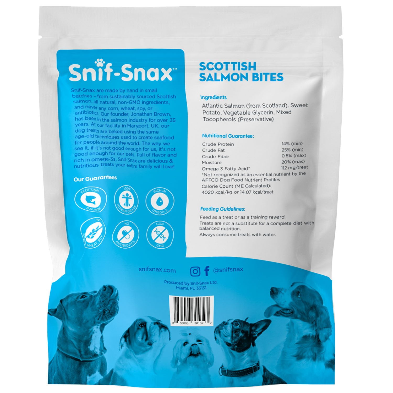 Snif-Snax Scottish Salmon Bites Dog Treats 48 oz. - Image 2