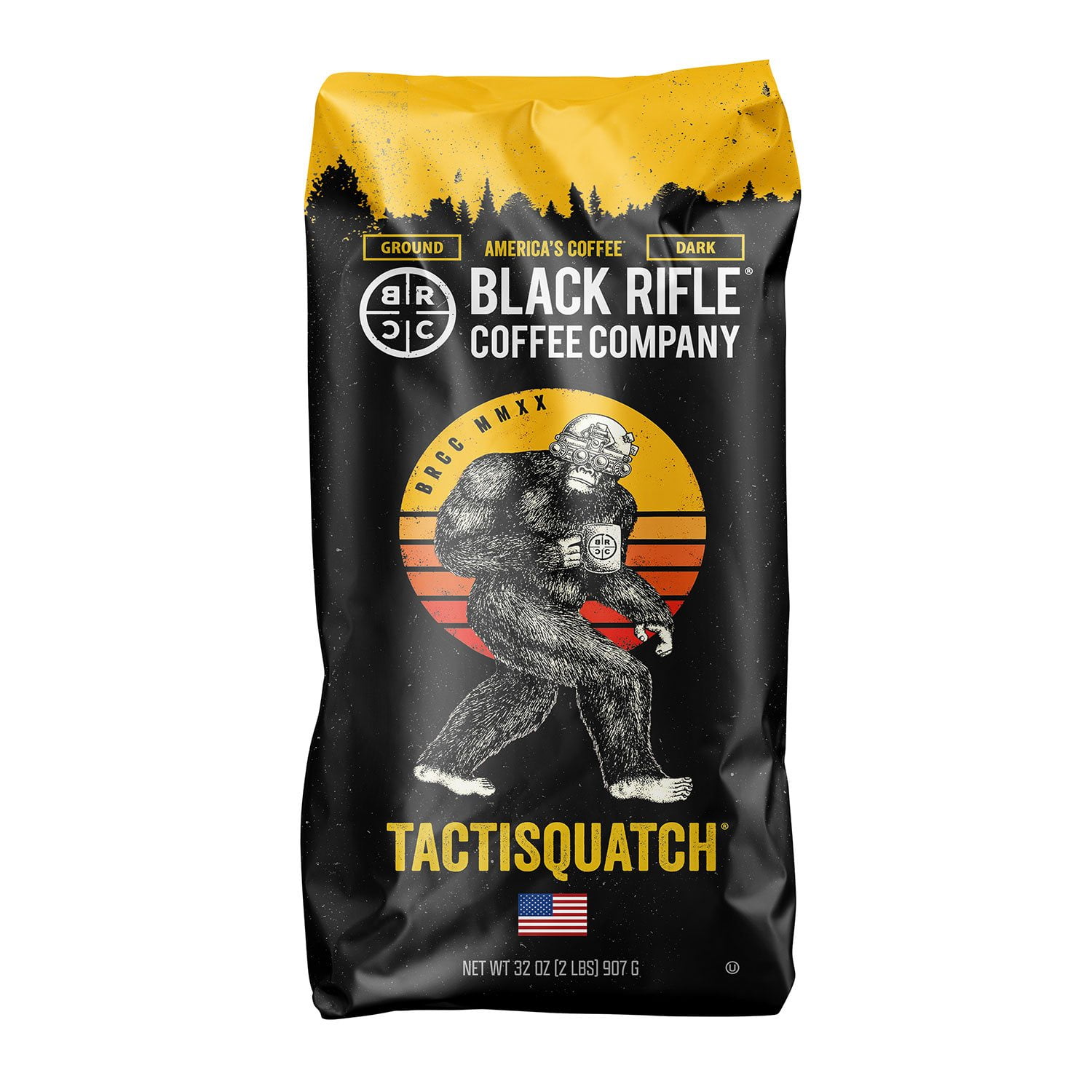 Black Rifle Coffee Tactisquatch Dark Roast Ground Coffee, 32 oz.