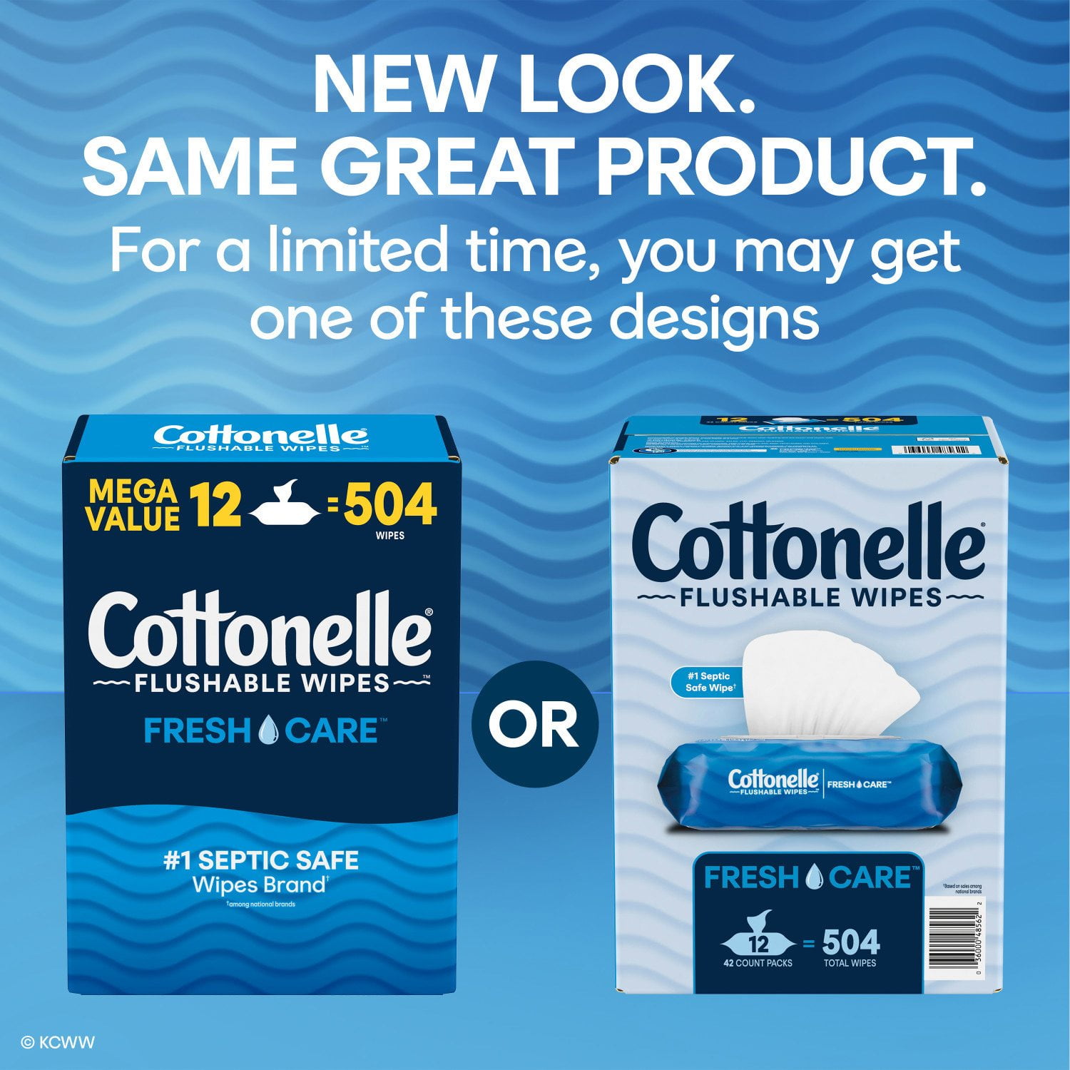 Cottonelle Freshcare Flushable Wipes, 12 ct., 504 wipes - Image 2