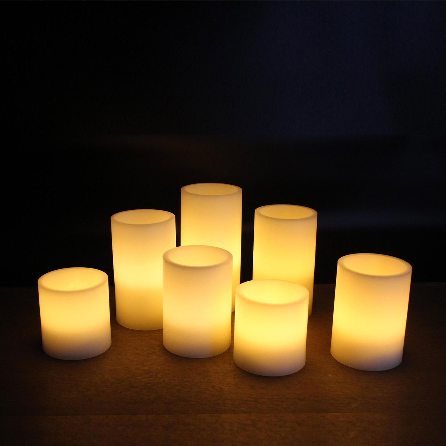 Member's Mark Flameless LED Wax Candles, 7 pc.